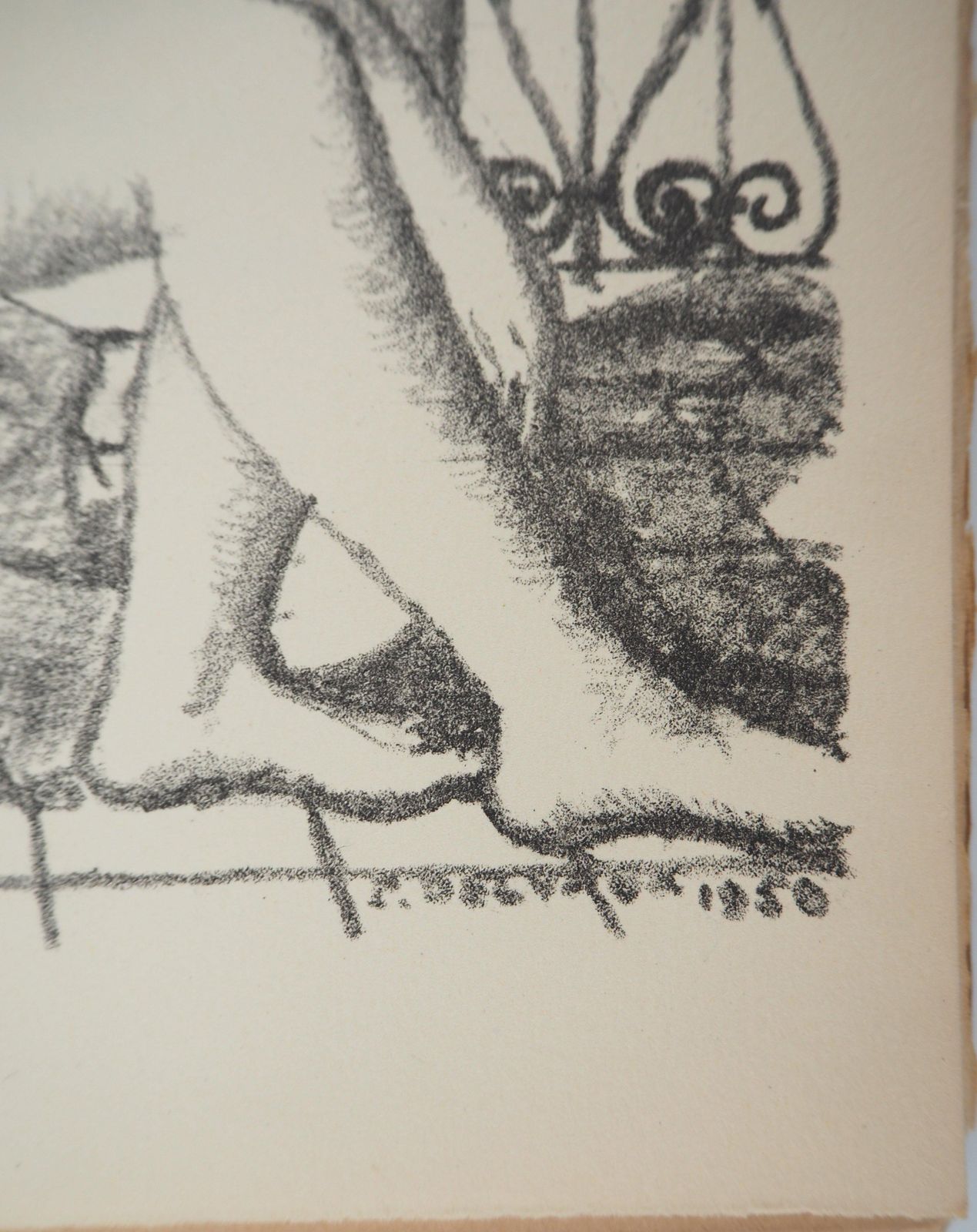 Paul Delvauxdreaming Nude   Original Lithograph (Mourlot)1950 photo 347.0
