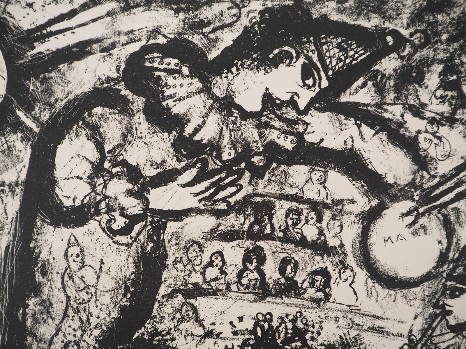 Marc Chagallthe Circus : On Stage   Original Lithograph (Mourlot #526)1967 photo Art