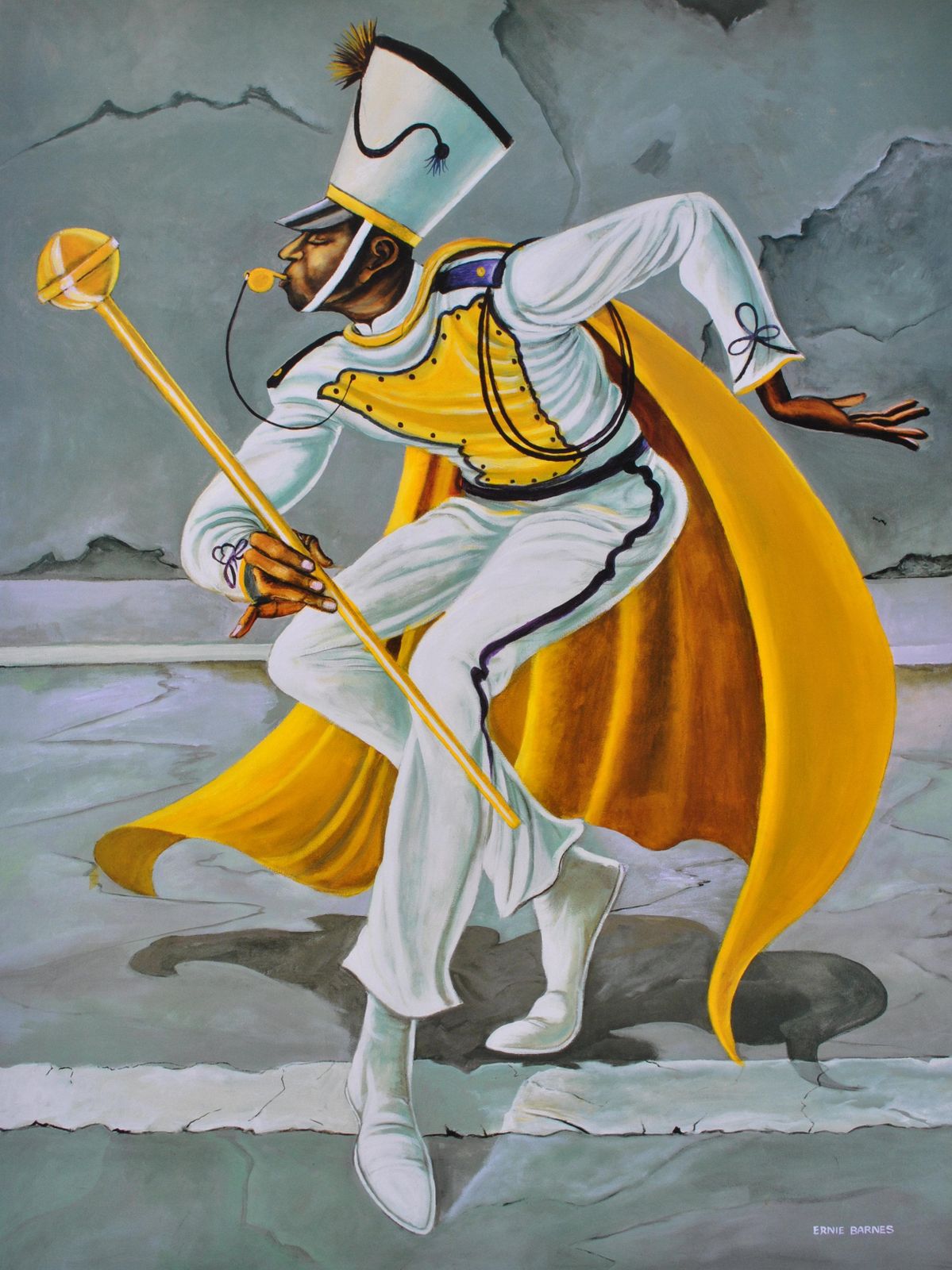 Ernie Barnesmusic   The Drum Major   Original Screen Print2003 photo furniture