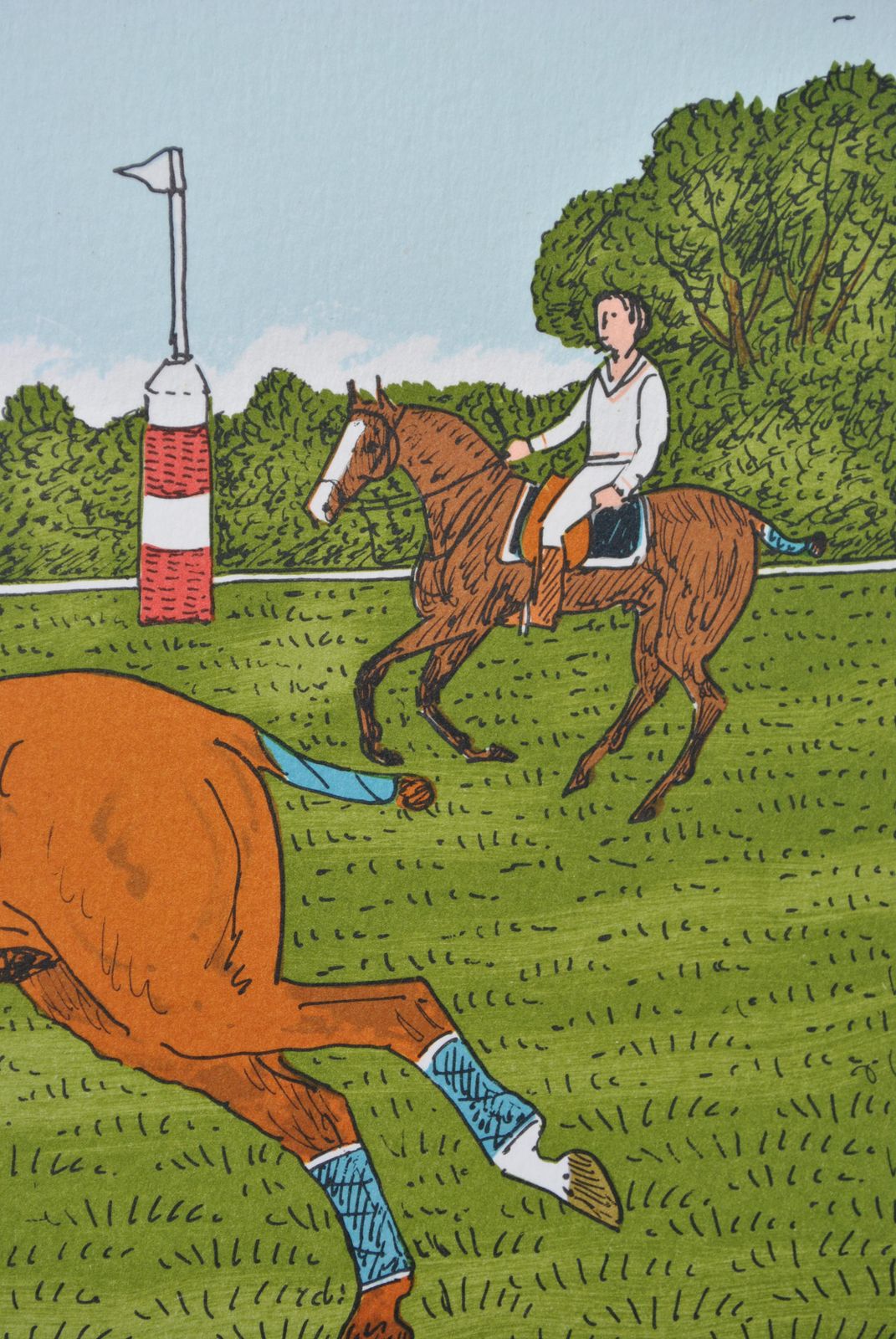 photo for sale Vincent Haddelseyhorse : Polo Game   Original Lithograph, Handsigned & Ltd /1001974