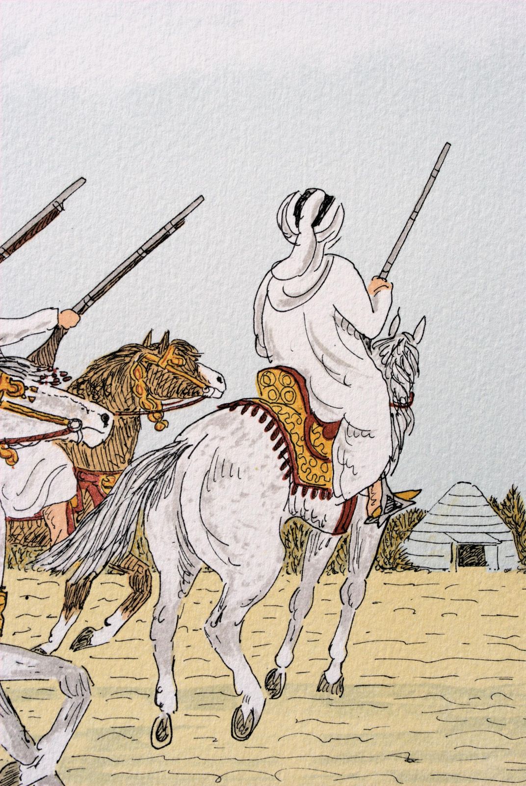 Vincent Haddelseyhorse : Moroccan Riders   Original Lithograph, Handsigned & Ltd /1001974 photo vinterior