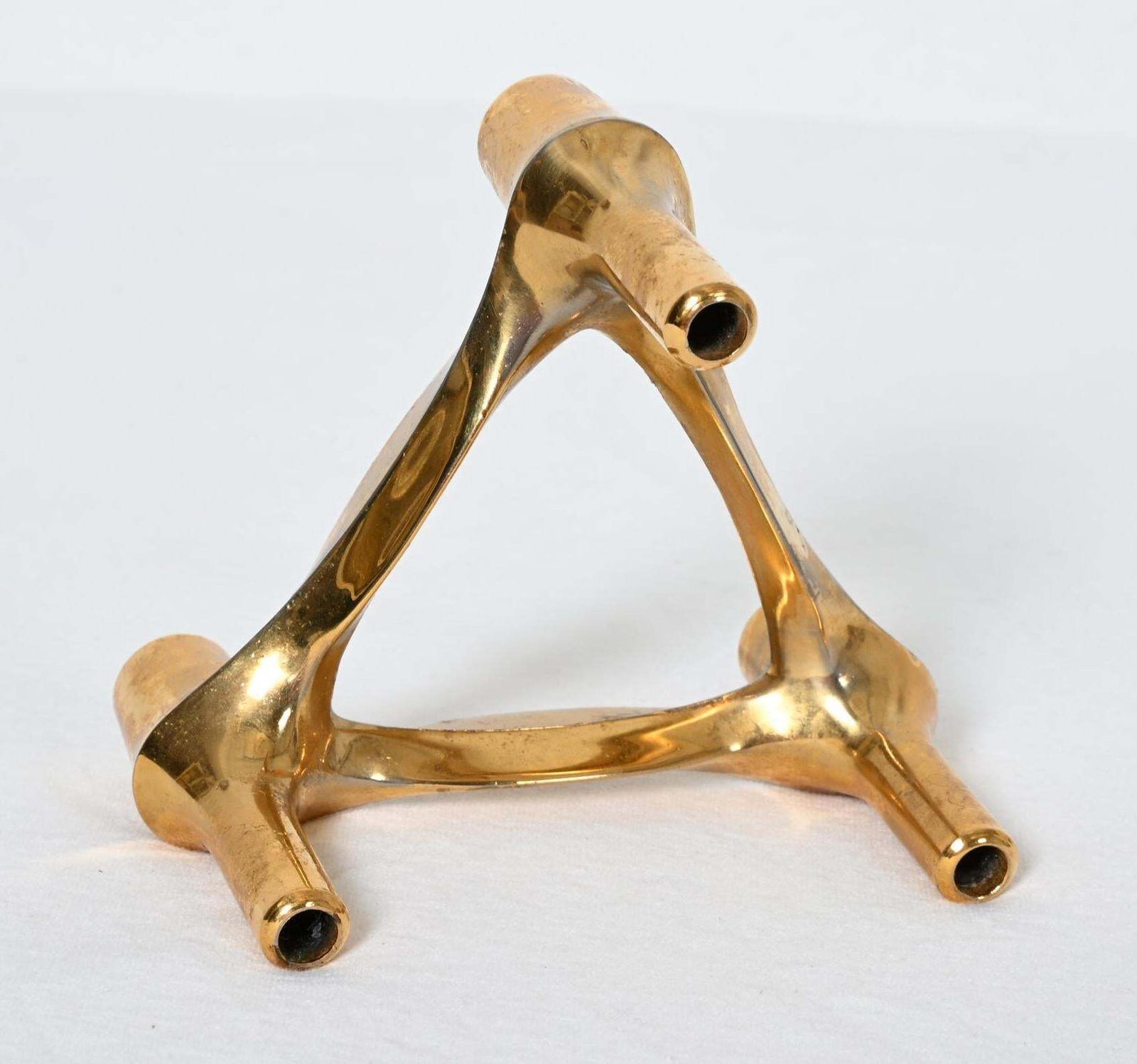 Rare Gold Bmf Nagel Quist Variomaster Brutalist Stockable Modular Candleholder photo Home Decor