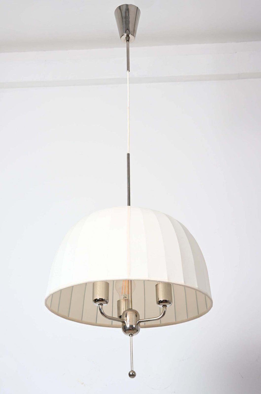 Hans Agne Jakobsson Pendant 'Carolin' Model T549/3 Chromed photo Lighting