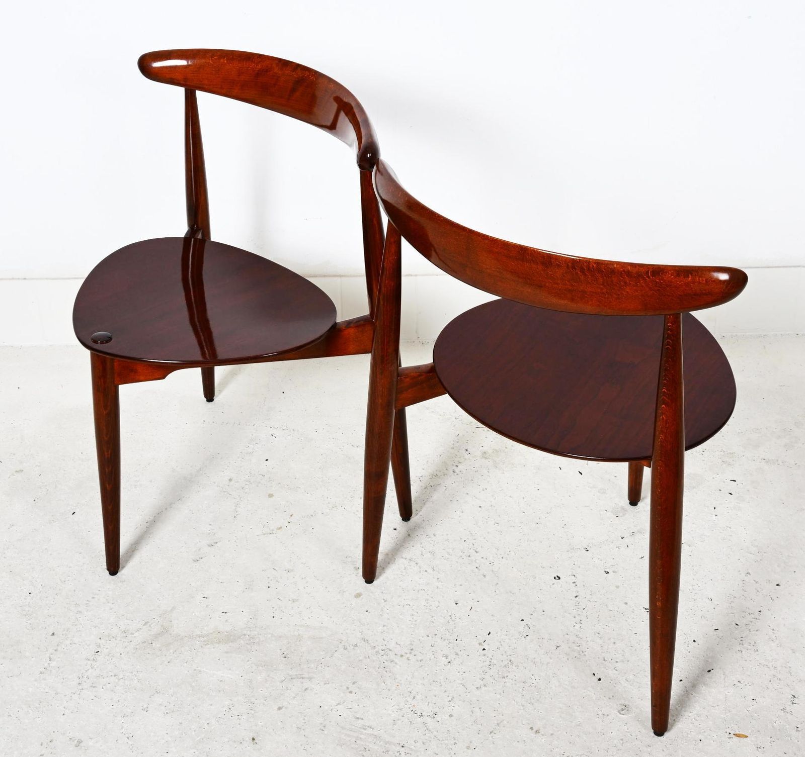 Pair Of Hans J. Wegner Chair Fh 4103 Heart Chair photo buy