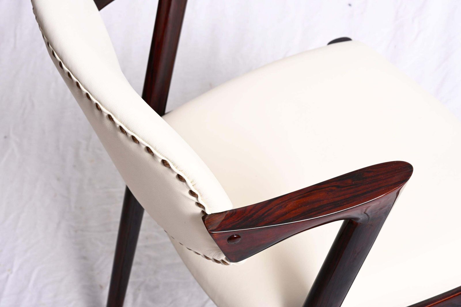 photo for sale Hardwood And Leather Chairs By Kai Kristiansen Model 42