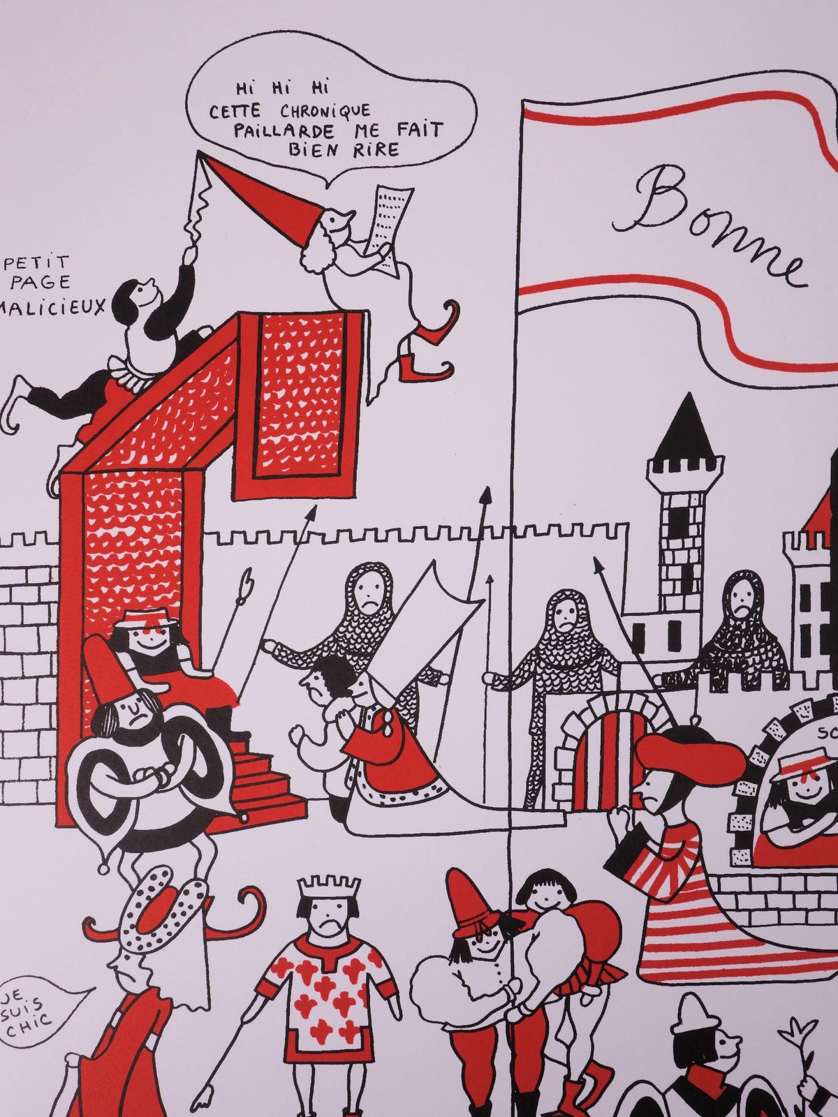 Yves Saint Laurentla Vilaine Lulu In Middle Ages   Lithograph1985 photo for sale