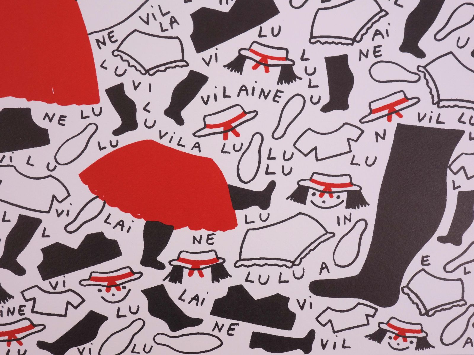 Yves Saint Laurentpresentation Of La Vilaine Lulu   Lithograph1985 photo 347.0