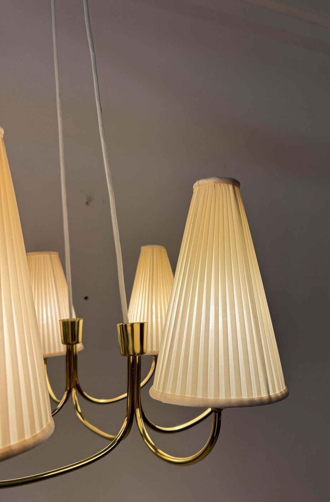 photo furniture Huge Midcentury Brass Chandelier Model Globus 1069 By Rupert Nikoll
