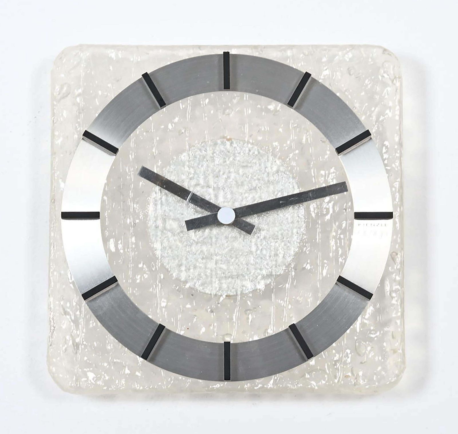 Midcentury Kienzle Lucite Wall Clock photo vintage