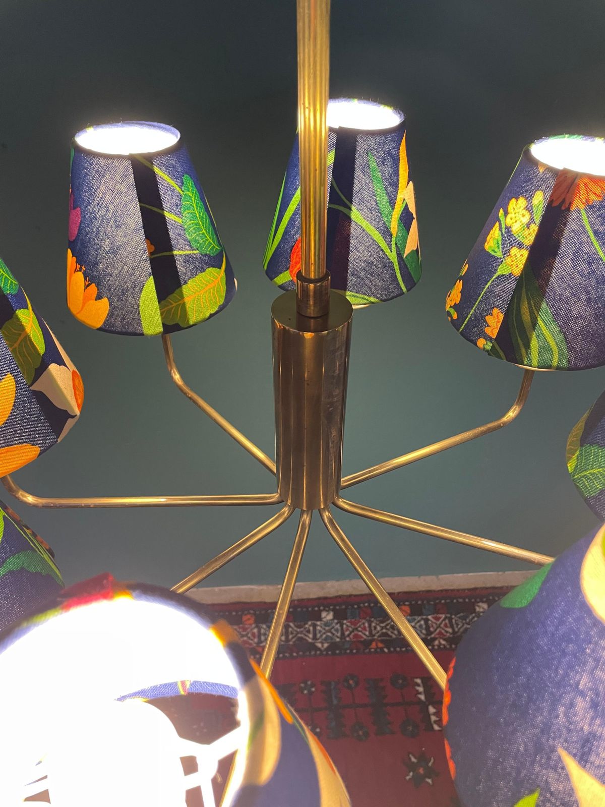 A Mid Century Chandelier By Th Valentiner For Poul Dinesen Of Denmark photo 1306.0