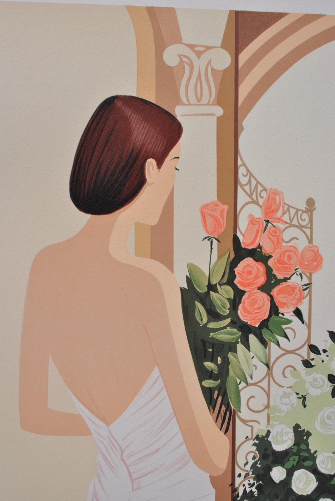 Serge Vergezvenice : Bride With Bouquet   Original Lithograph, Handsigned & Ltd /2501982 photo 133.0