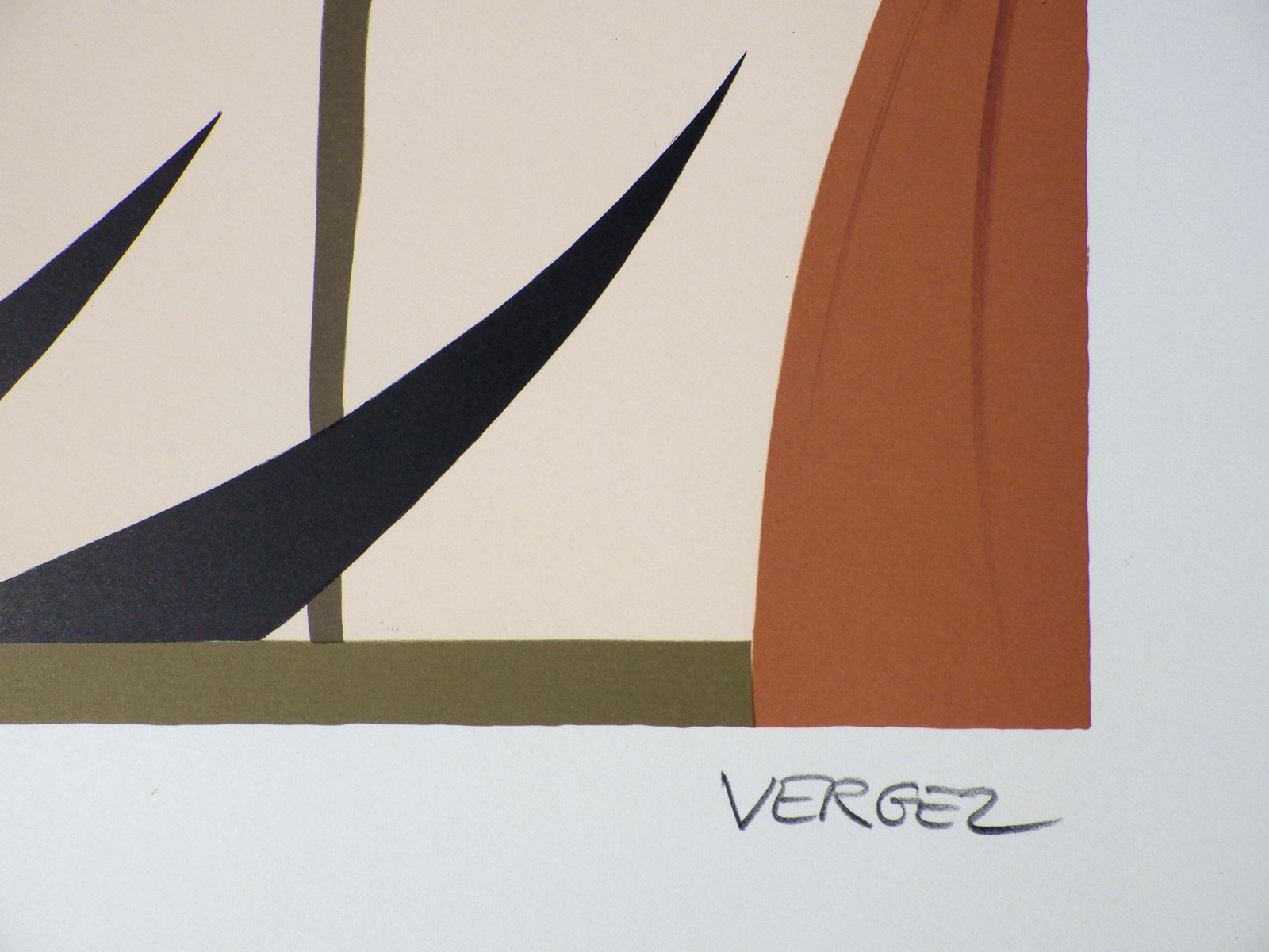Serge Vergezvenice : Beautiful Woman   Original Lithograph, Handsigned & Ltd /2501982 photo for sale