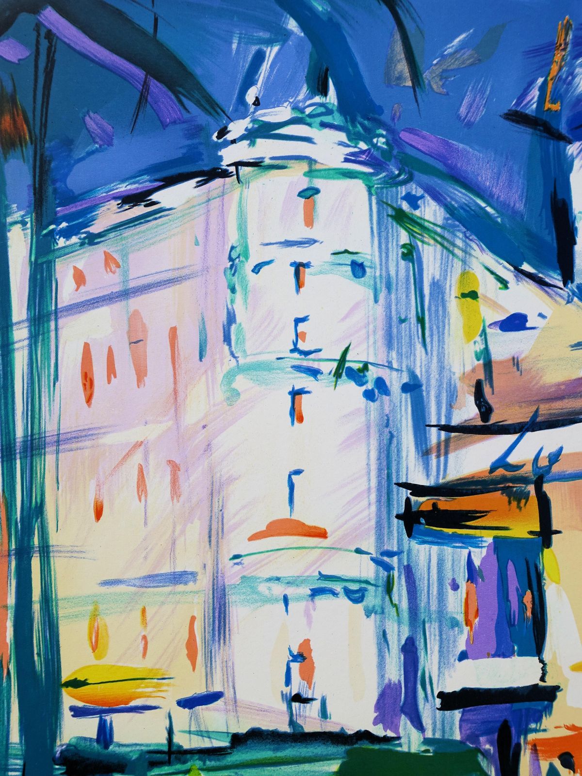 Pierre Bellierriviera : Cannes Carlton Palace   Original Lithograph, Handsigned & Ltd /6001982 photo buy