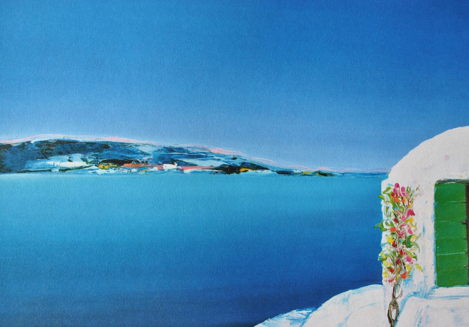 photo furniture Serge Fenechriviera : View On Cyclades   Original Lithograph, Handsigned & Ltd /3901982