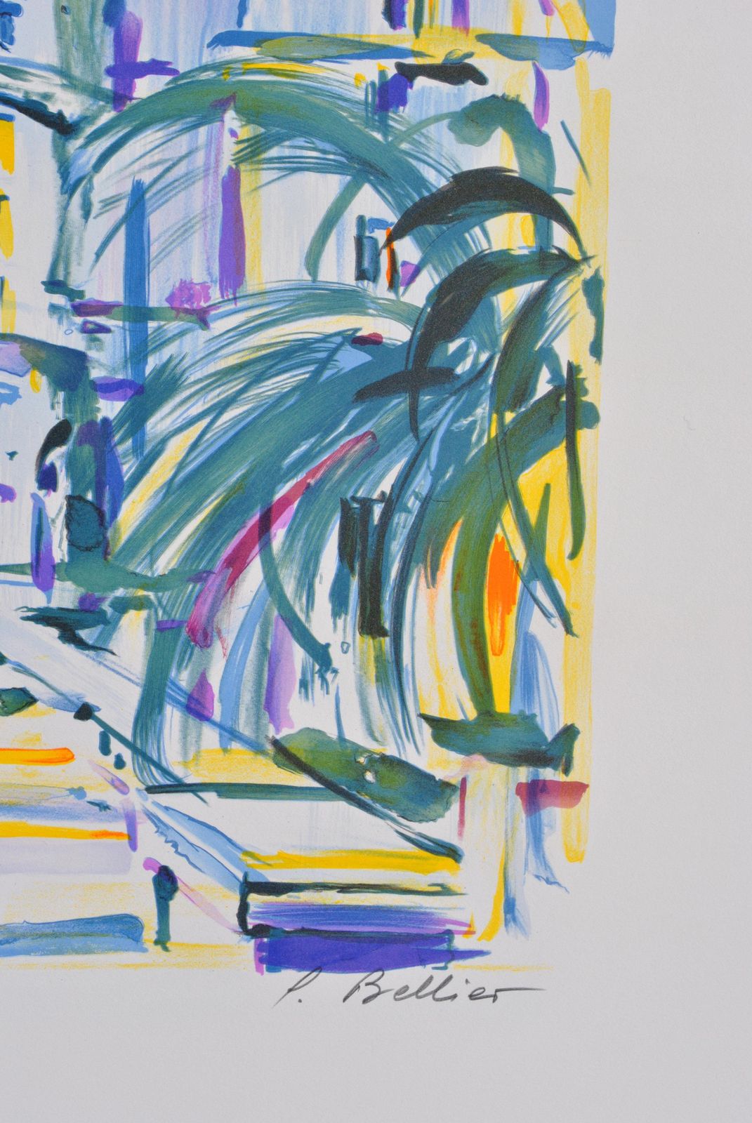 Pierre Bellierriviera : Negresco Palace   Original Lithograph, Handsigned & Ltd /2501982 photo for sale