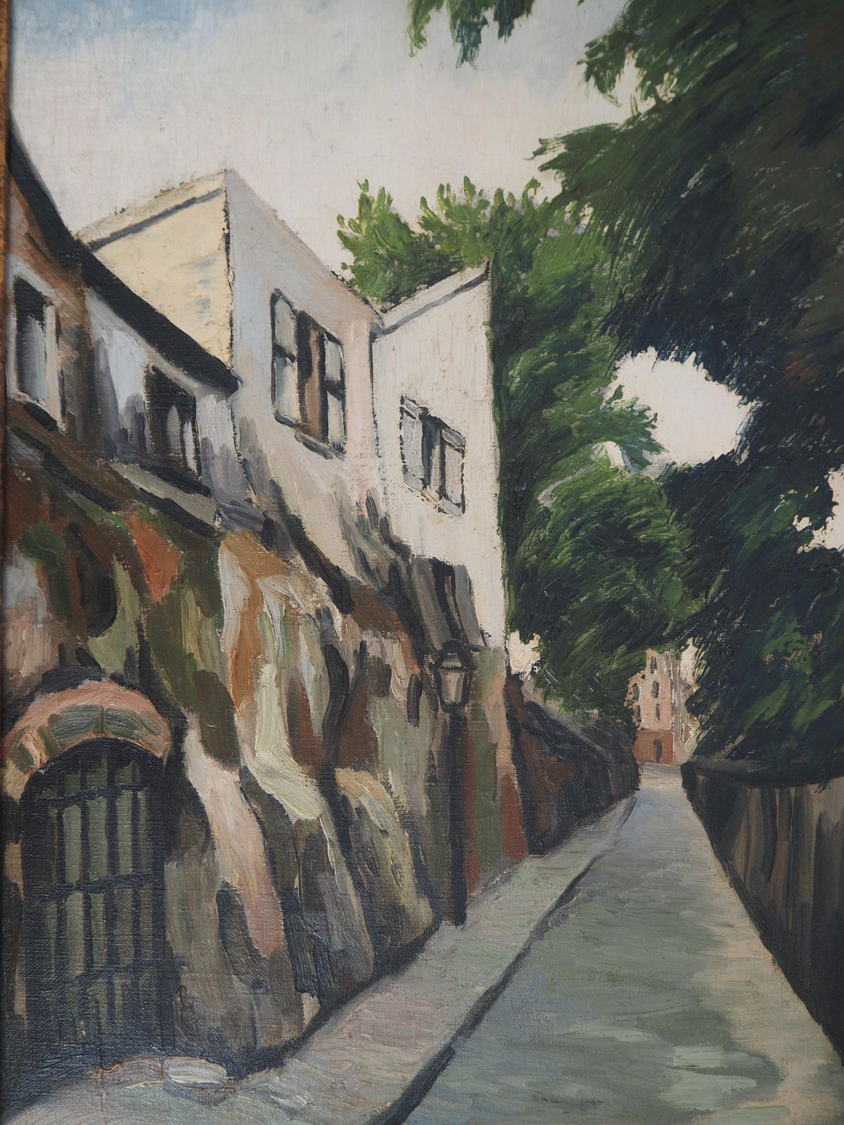élisée Macletparis, Montmartre : Rue Des Daules   Original Oil On Canvas   Signed photo Art