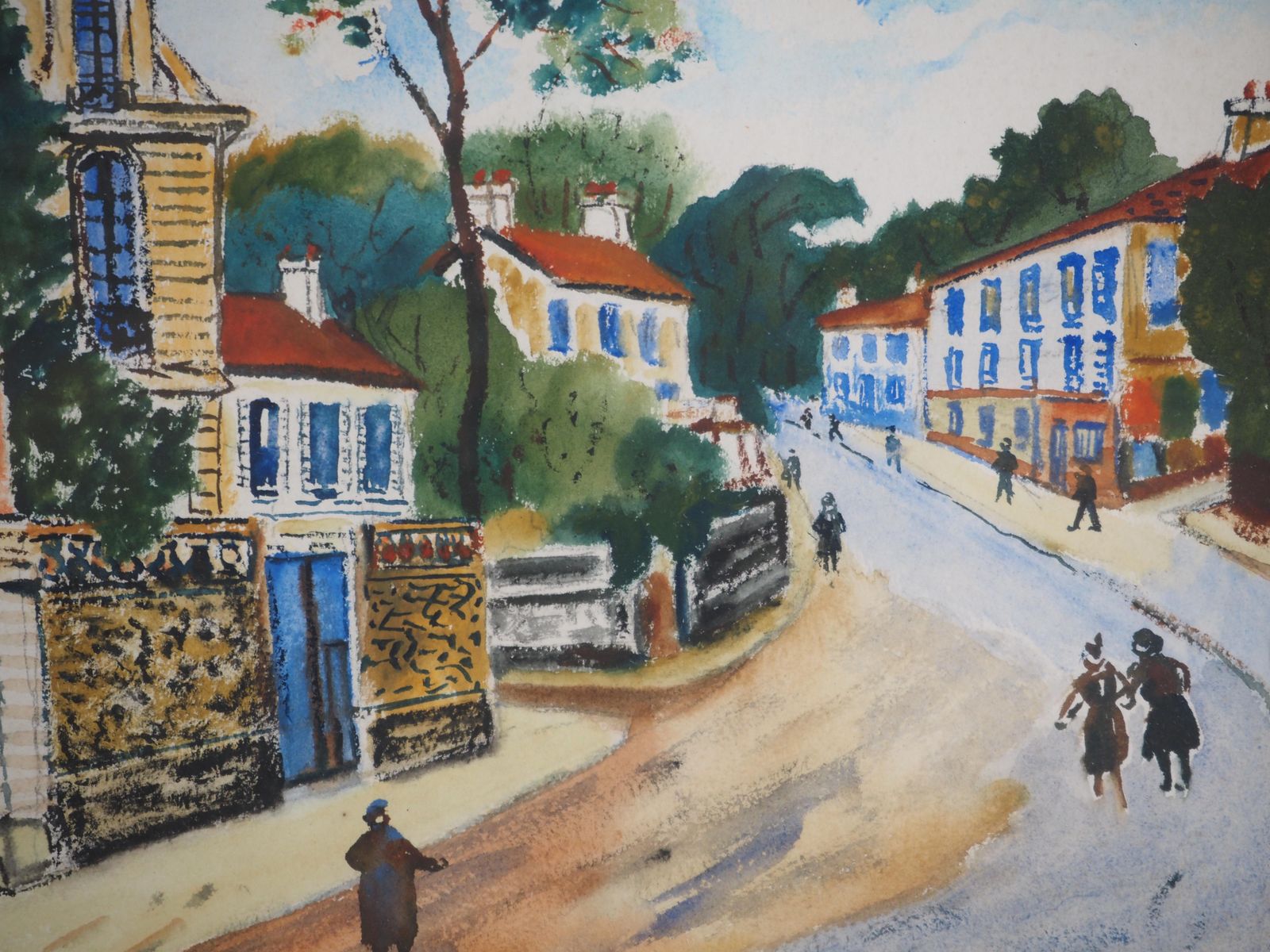 élisée Macletmontmorency : Castle Of Jj Rousseau   Original Watercolor   Signed photo buy