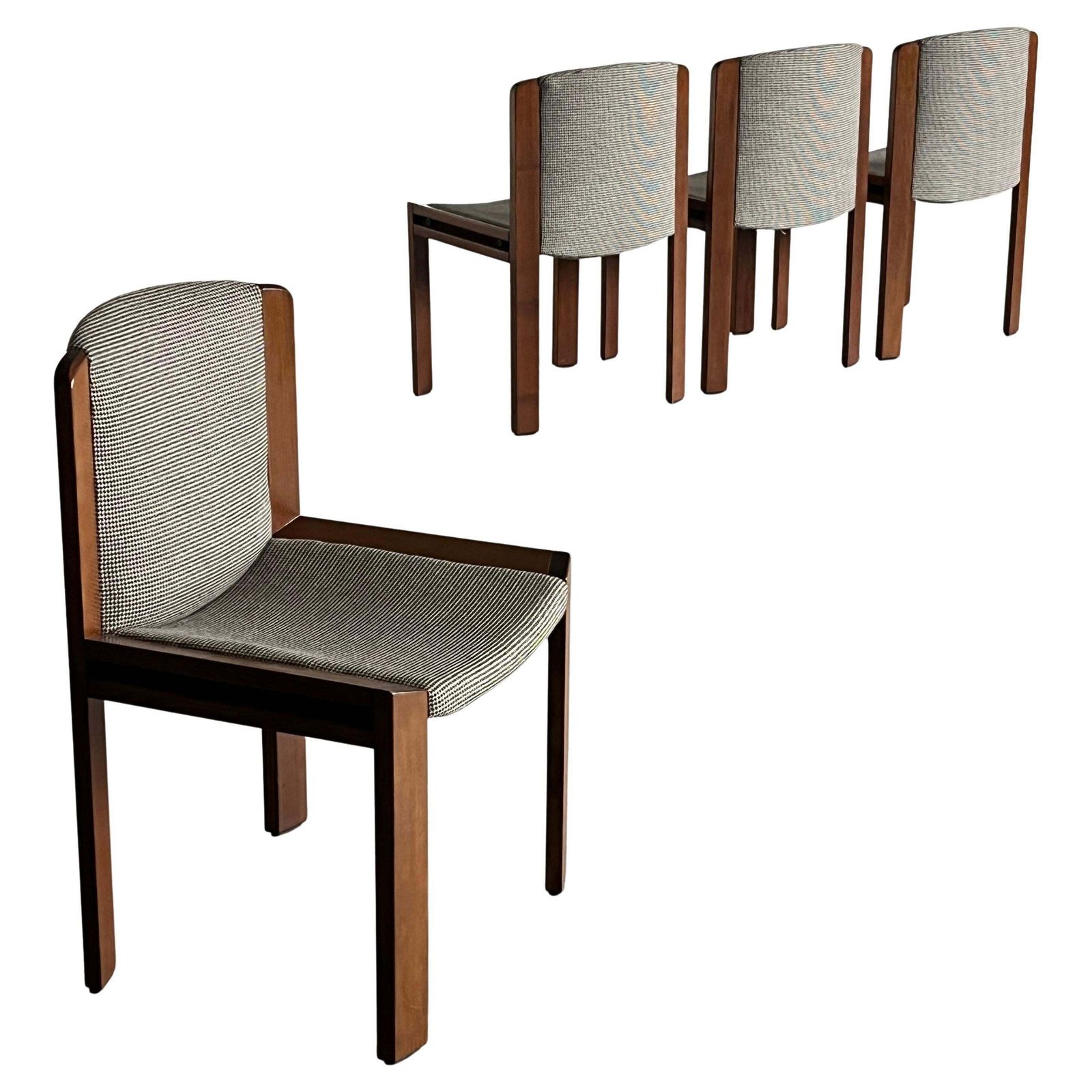 Set Of 4 ‘Model 300’ Dining Chairs By Joe Colombo For Pozzi, 1970s Italy
