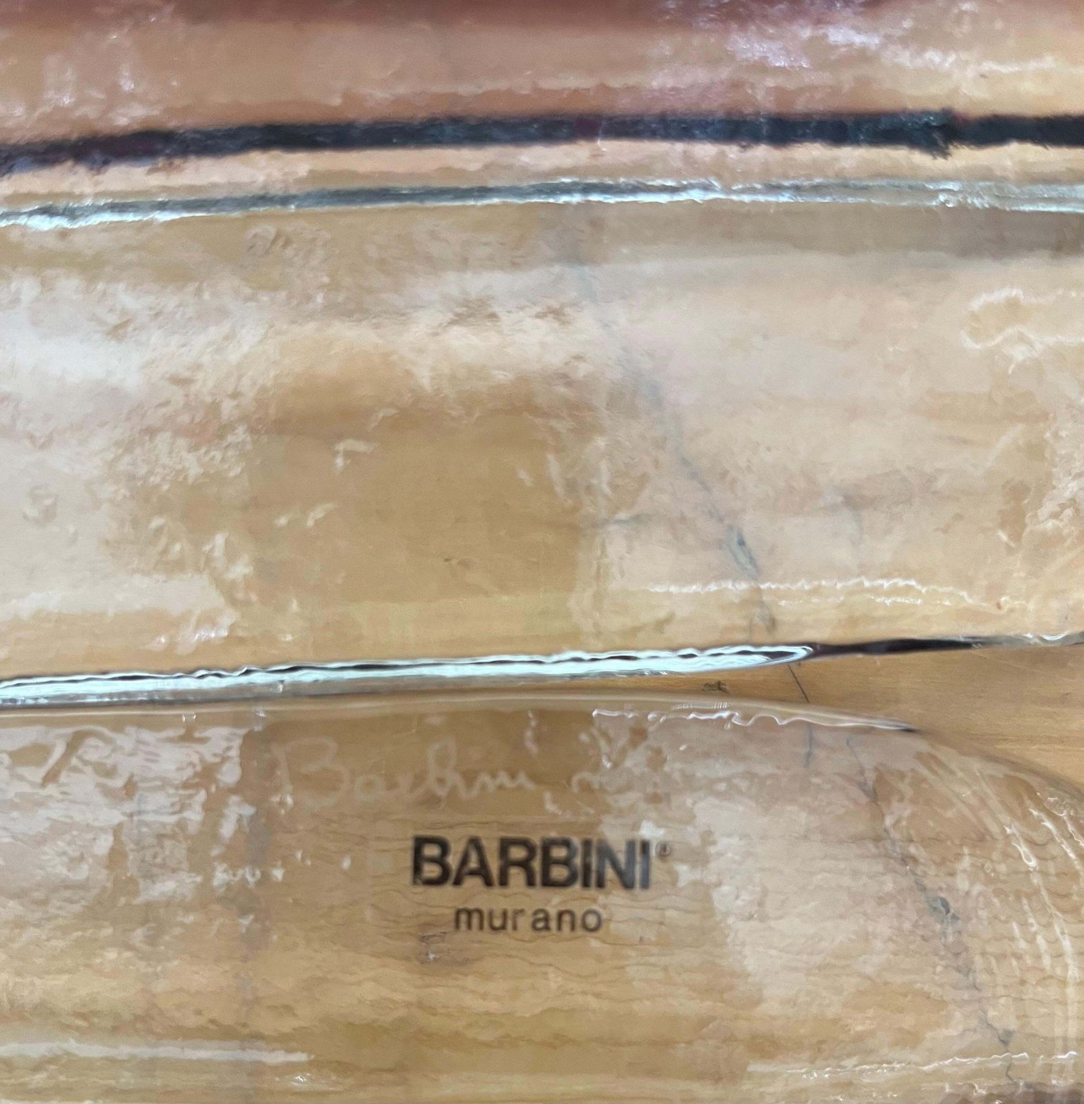 Italian Large Pair Of Murano Glass Wall Sconces By Barbini Alfredo, 1980s photo buy