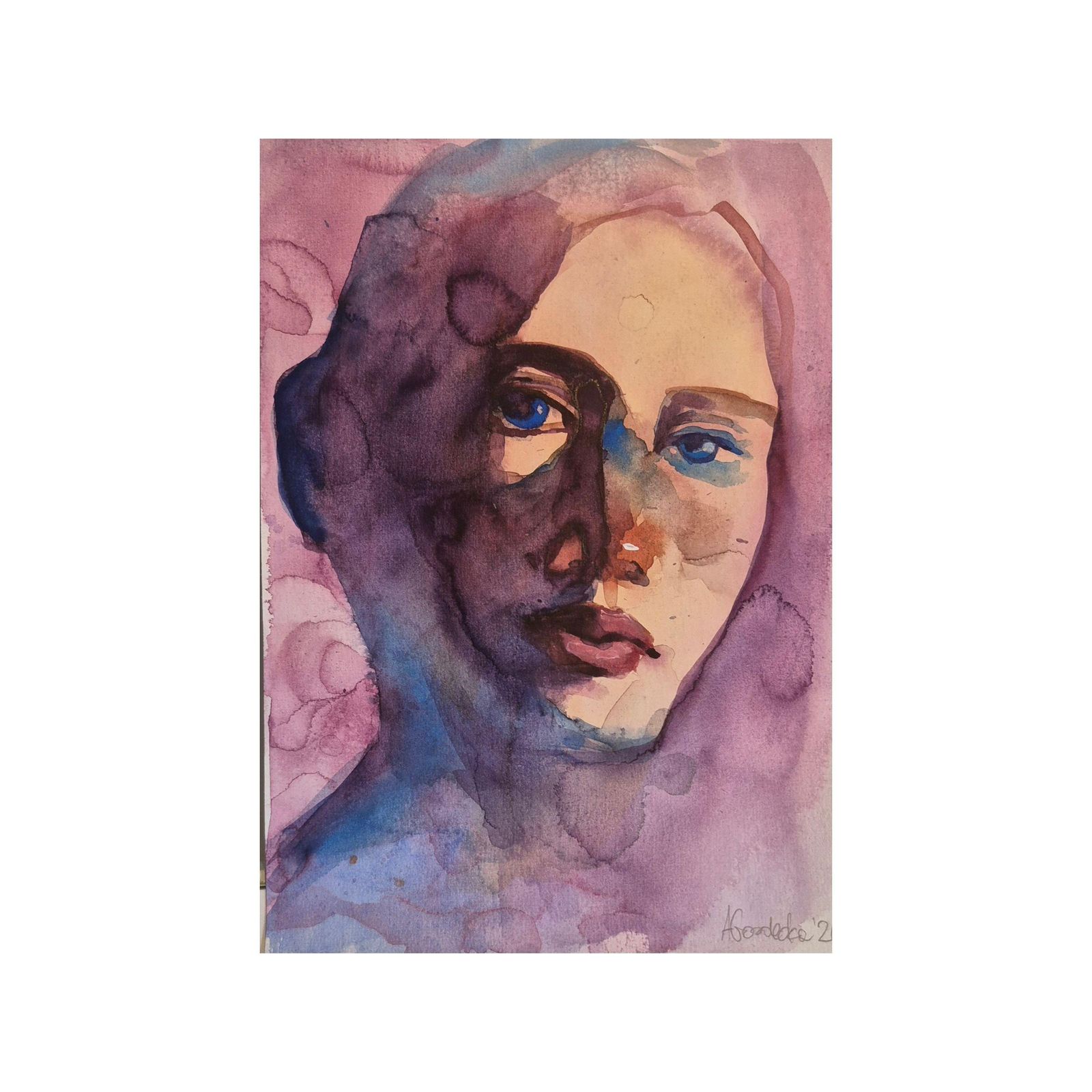 Anna Masiul Gozdeckaimprovisations, Contemporary Painting, Acrylic On Paper, Polish Artist2026 photo furniture