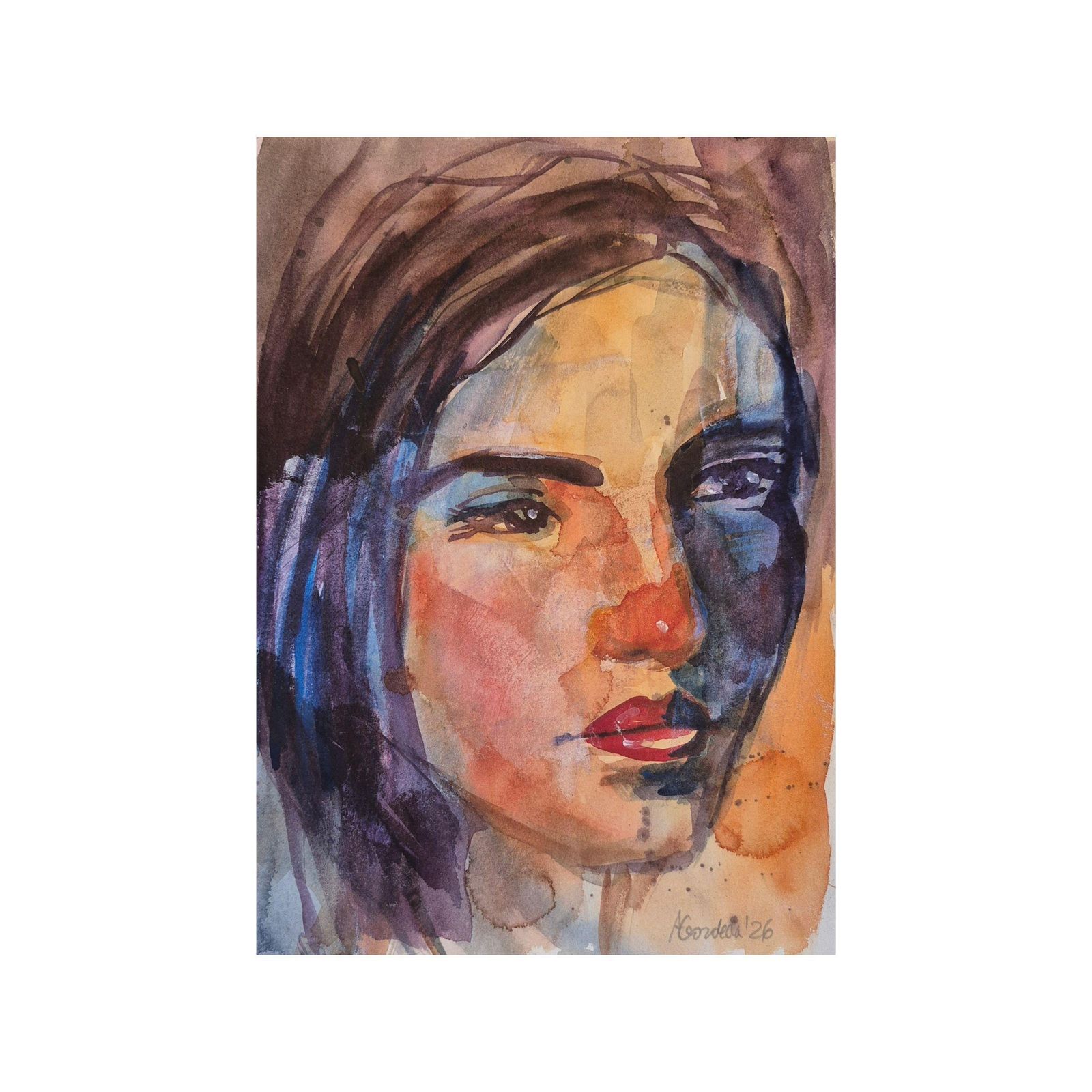 Anna Masiul Gozdeckaimprovisations, Contemporary Painting, Acrylic On Paper, Polish Artist2026 photo furniture