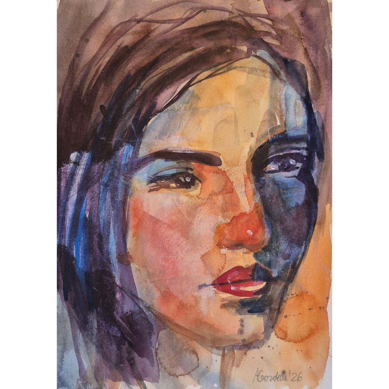 Anna Masiul Gozdeckaimprovisations, Contemporary Painting, Acrylic On Paper, Polish Artist2026 photo for sale