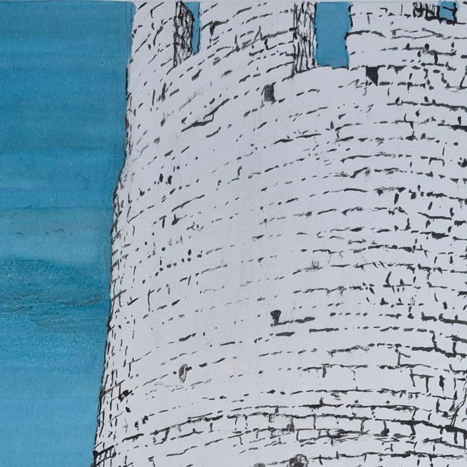 Konrad Kucza Kuczynskithe Oldest One, Kazimierz Dolny, Ink On Paper, Polish Artist, Black And White2024 photo 522.0