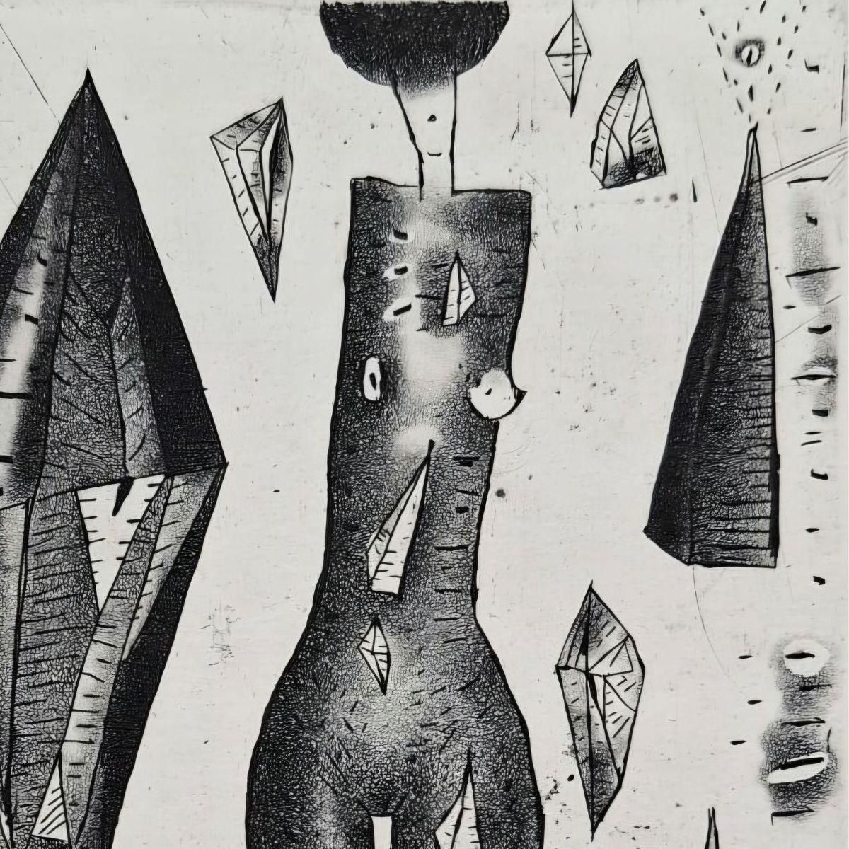 Jerzy Dmitrukthe Ideal Of A Spatial Figure   21st Century, Contemporary Etching2017 photo vinterior