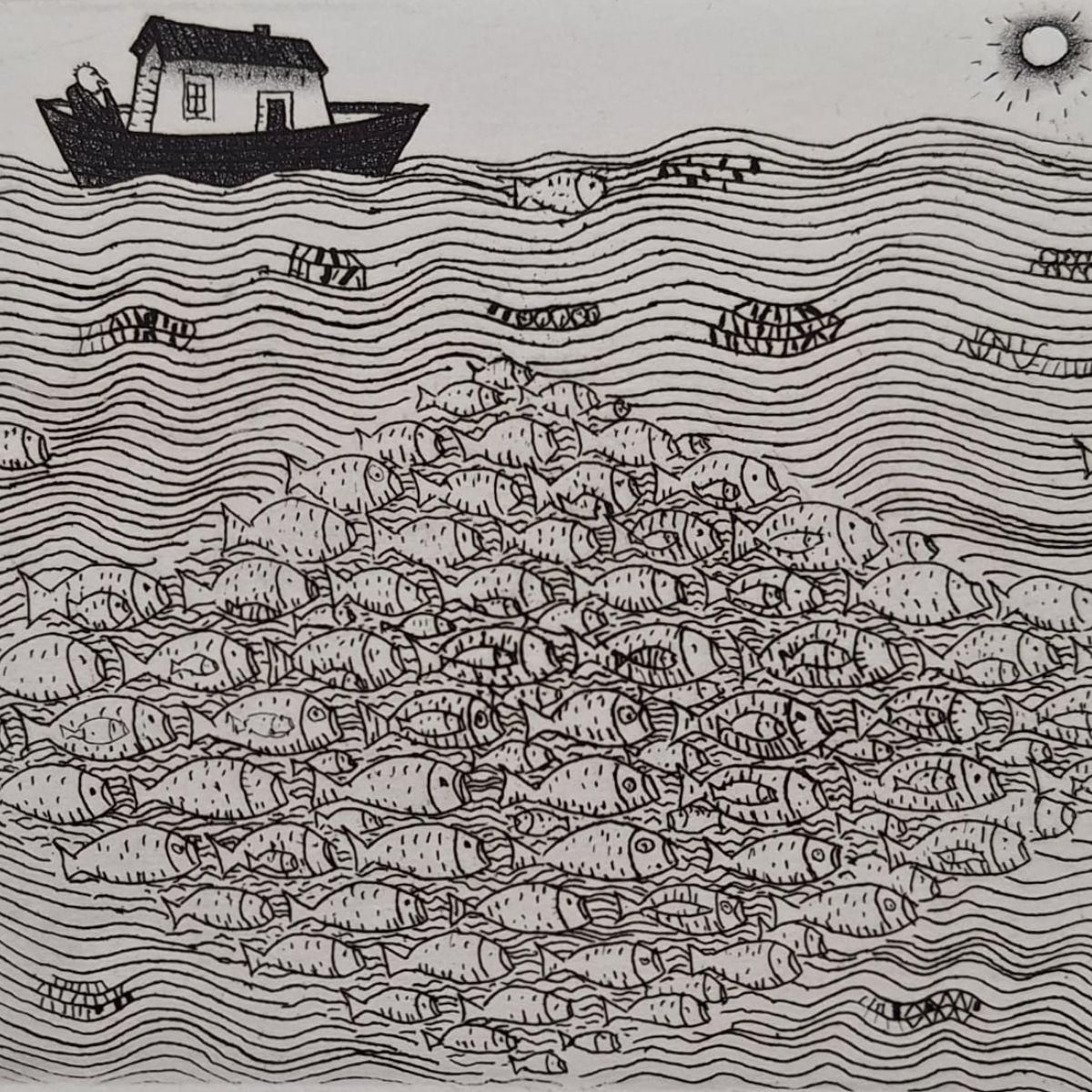 Jerzy Dmitrukthe Wish Coming True   21st Century, Contemporary Etching, Black And White2009 photo Art