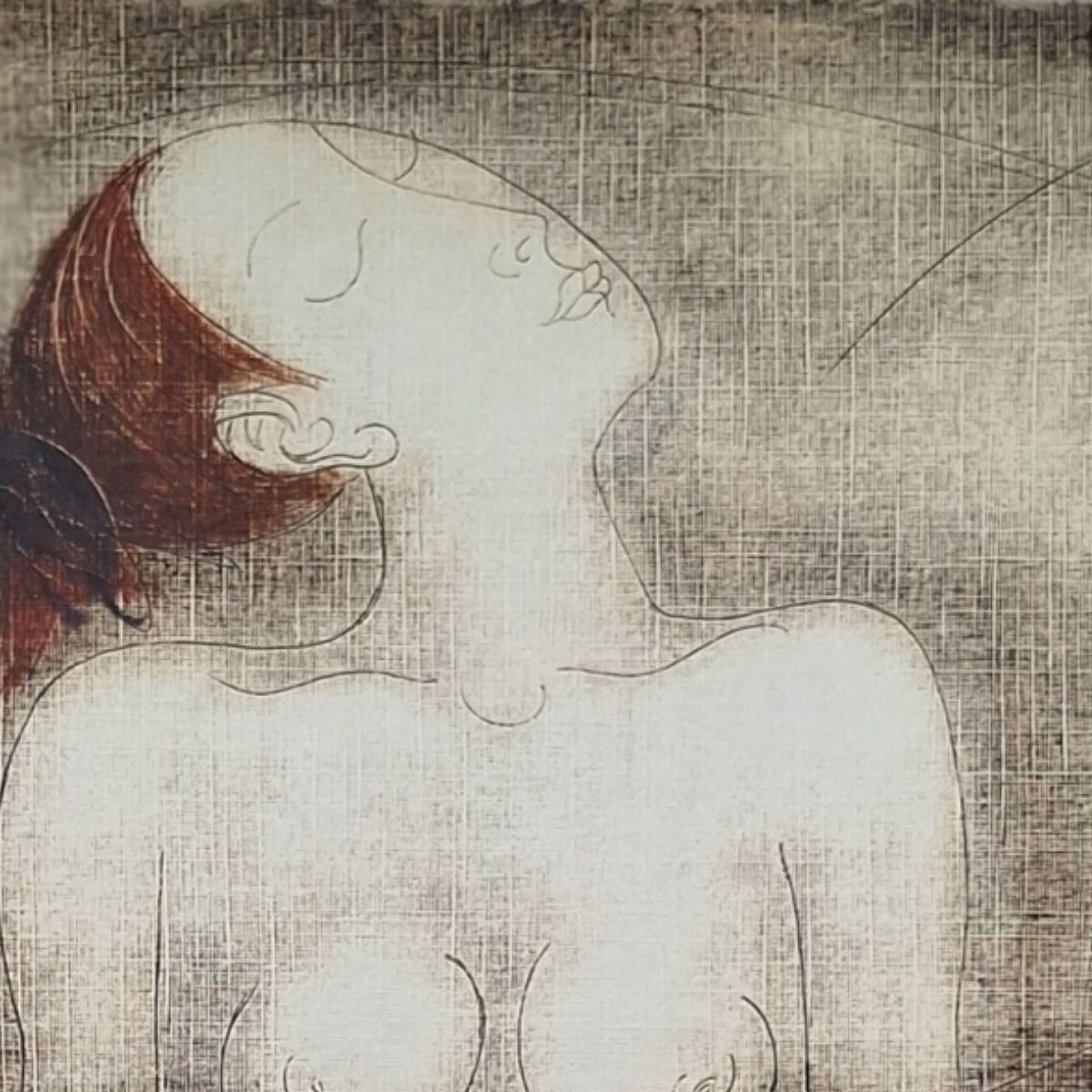 Siergiej Timochownude. Contemporary Figurative Nude Monotype Print, European Artist2004 photo buy