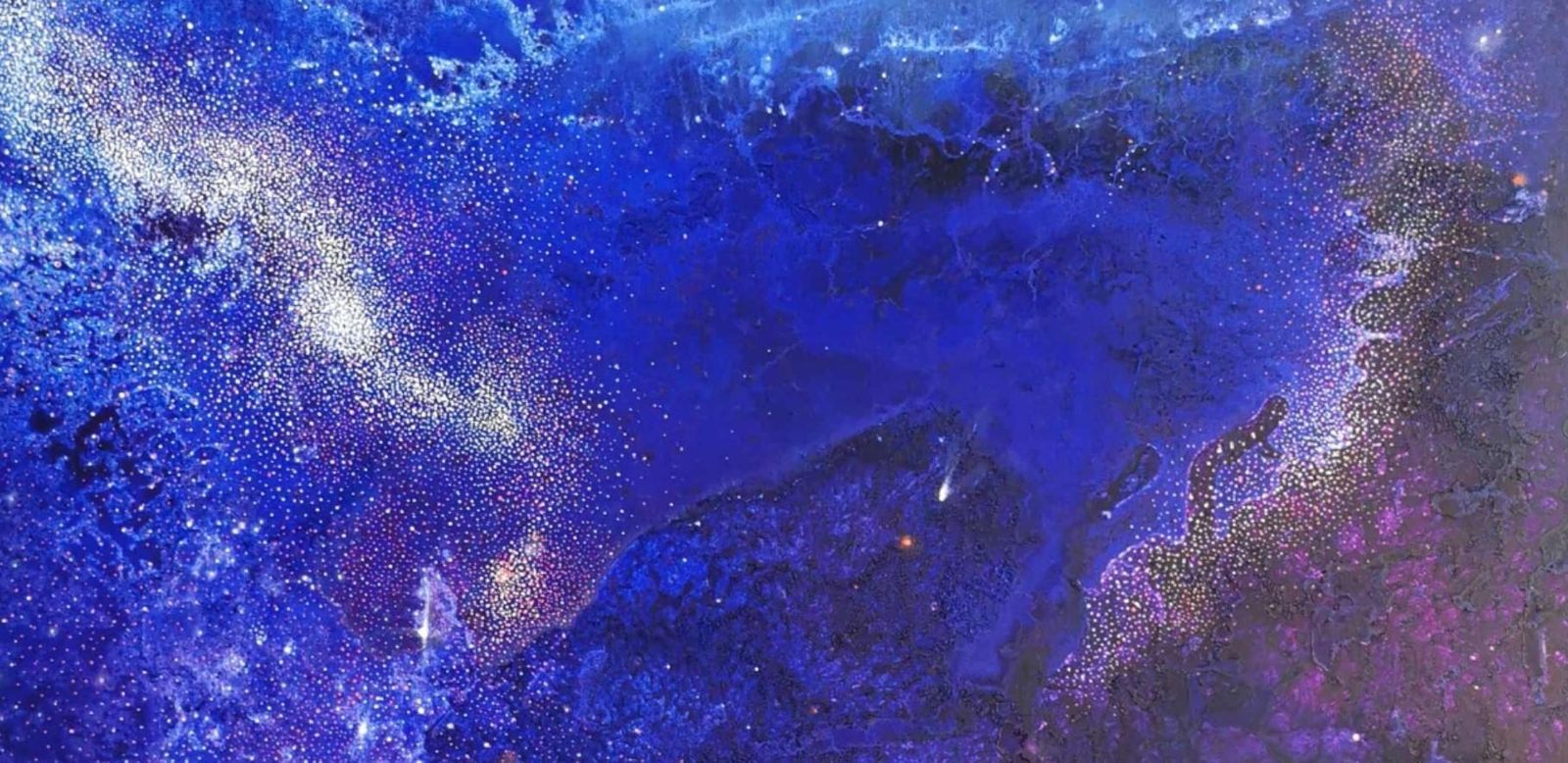 Barbara Hubertgalaxy 5. Contemporary Oil Abstract Landscape Painting, Polish Artist2025 photo Art