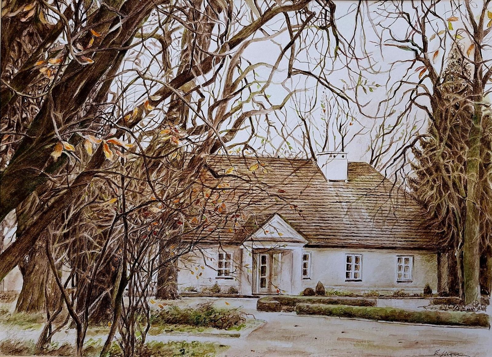 Elżbieta Siegoczyńskażelazowa Wola. Figurative Drawing, Architecture, Realistic, Polish Artist2025