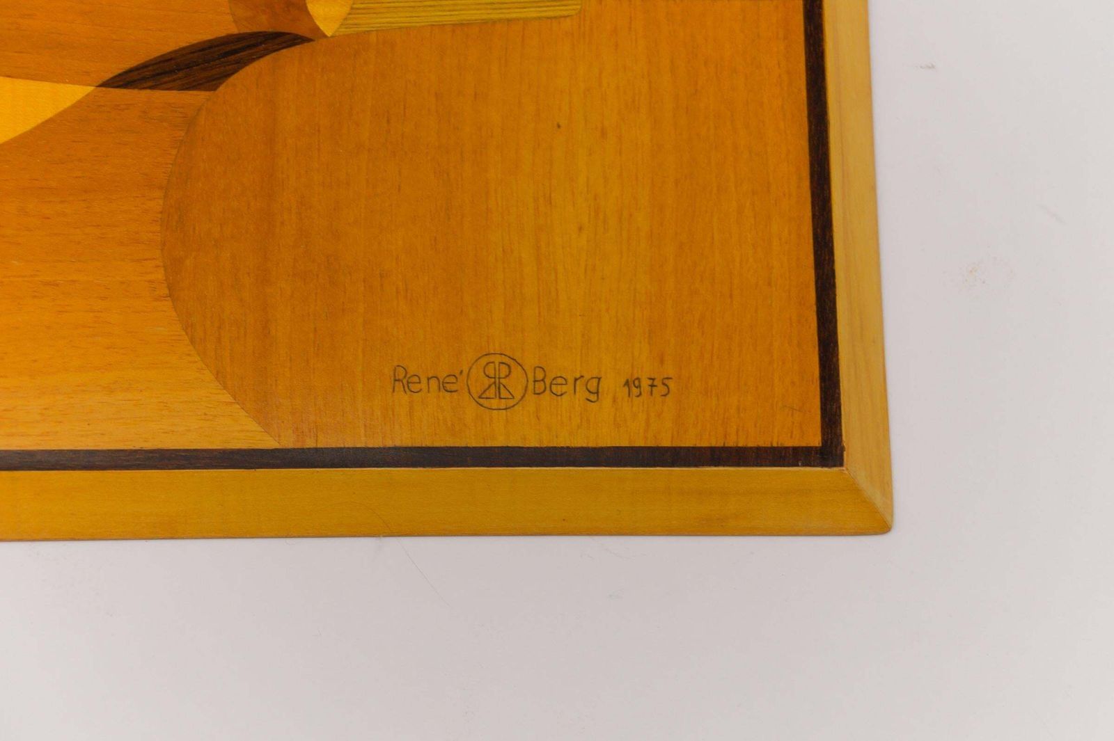 Handmade Wooden Inlays Wall Art By Artist Rene Berg, 1975 Germany photo for sale