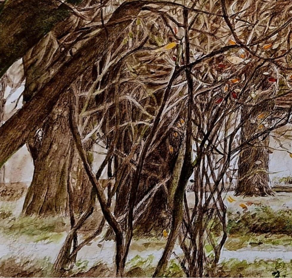 Elżbieta Siegoczyńskażelazowa Wola. Figurative Drawing, Architecture, Realistic, Polish Artist2025 photo 780.0
