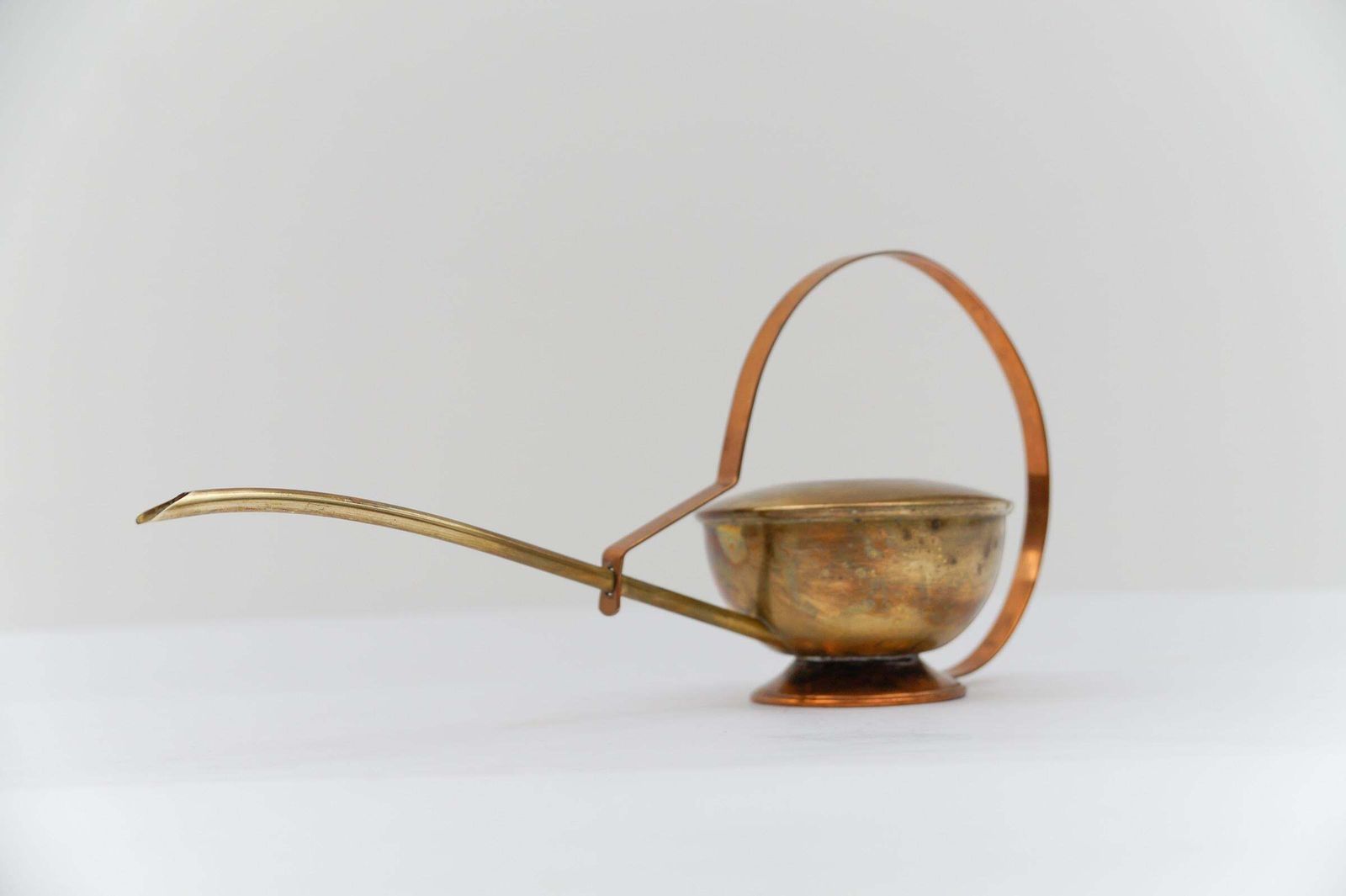 Rare Lovely Brass And Copper Watering Can, 1950s Austria photo furniture