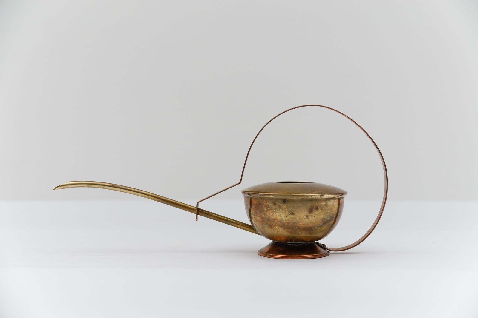 Rare Lovely Brass And Copper Watering Can, 1950s Austria photo for sale
