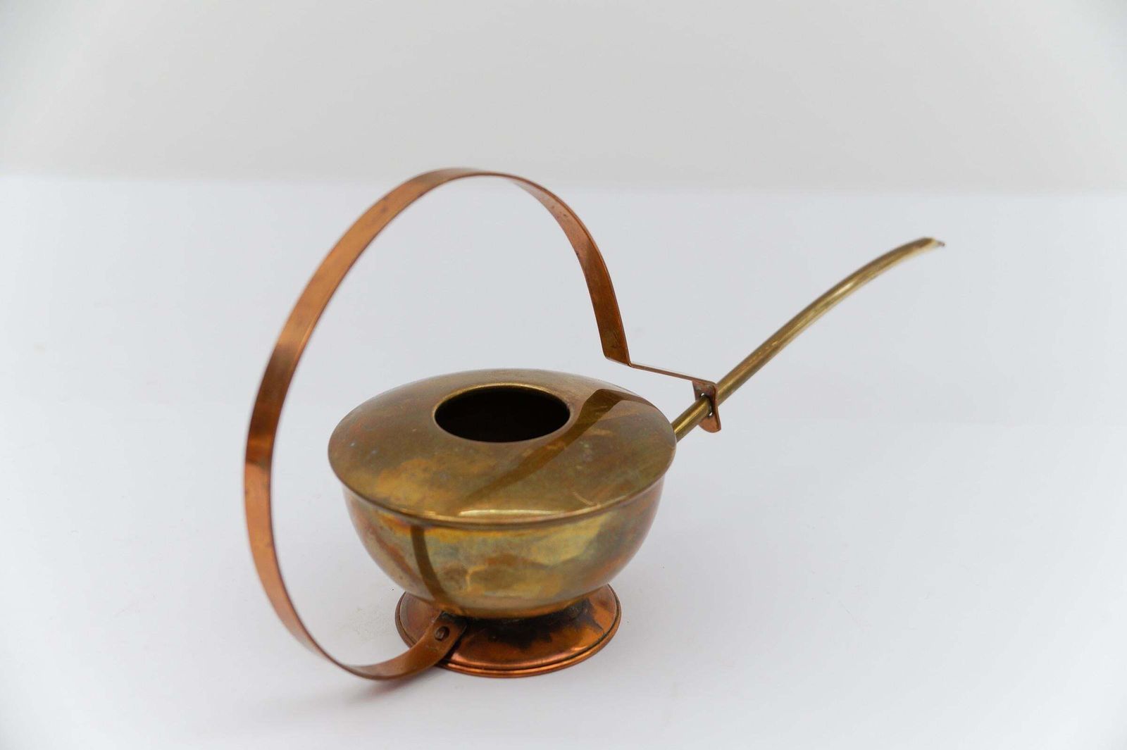 Rare Lovely Brass And Copper Watering Can, 1950s Austria photo vinterior