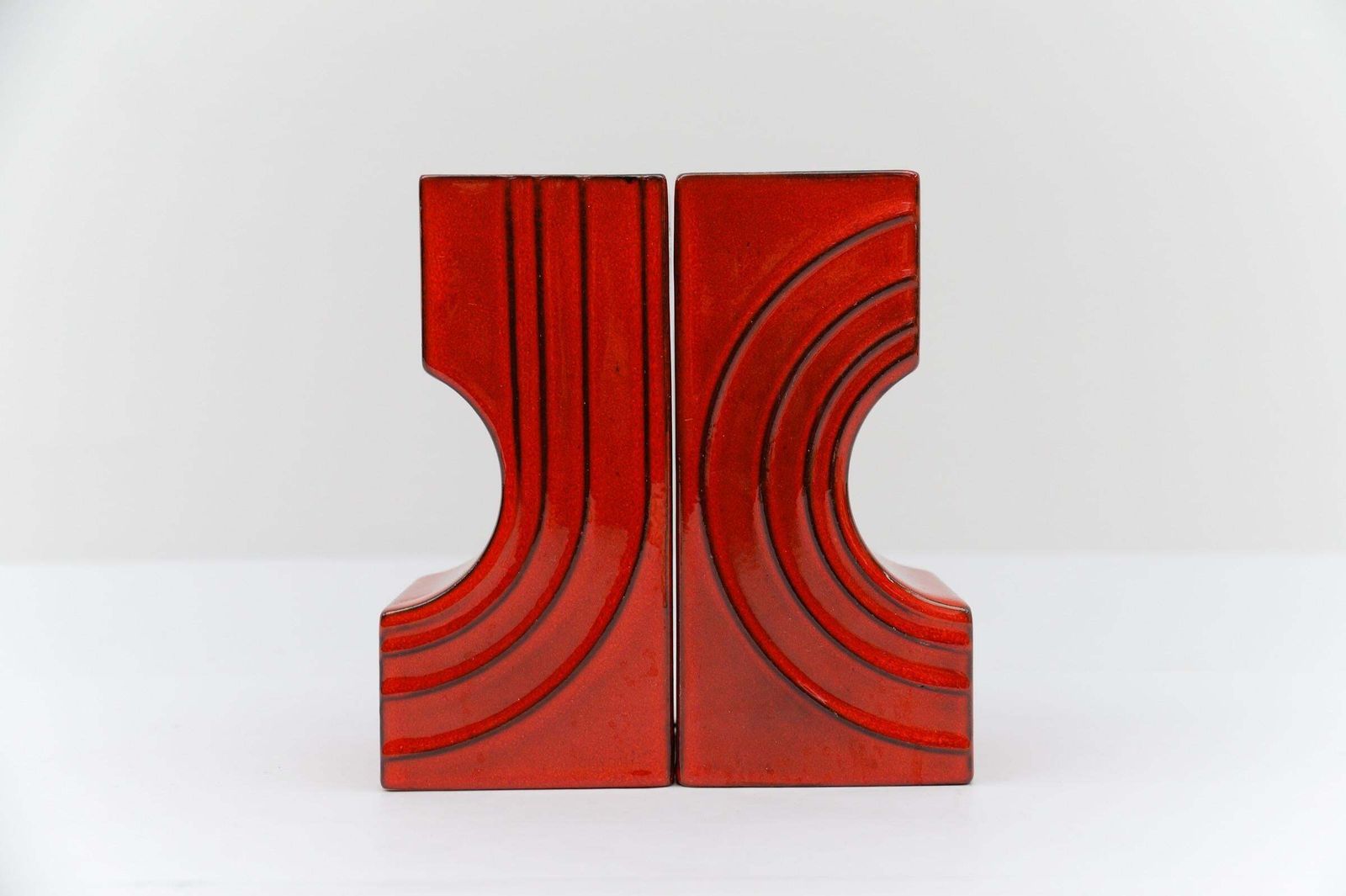 photo furniture Set Of 2 "Cyclone" Ceramic Vases By Cari Zalloni For Steuler, 1970s