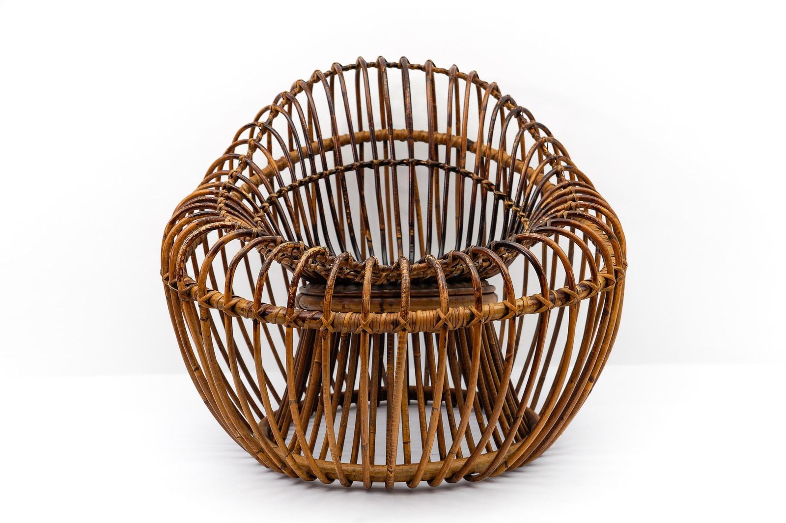 Janine Abraham & Dirk Jan Rol Armchair Rattan And Bamboo, 1950s photo 3931.0