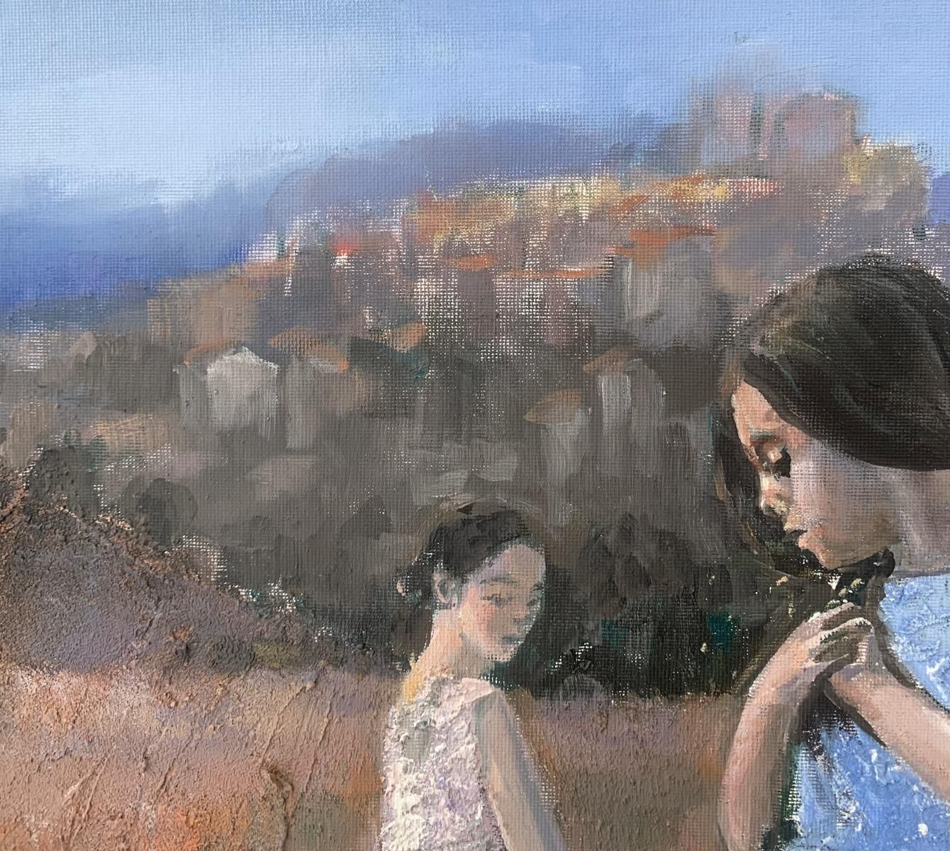 Katarzyna Zwolińskathoughtful. Contemporary Figurative, Landscape Painting, Texture, Polish Art2019 photo Art