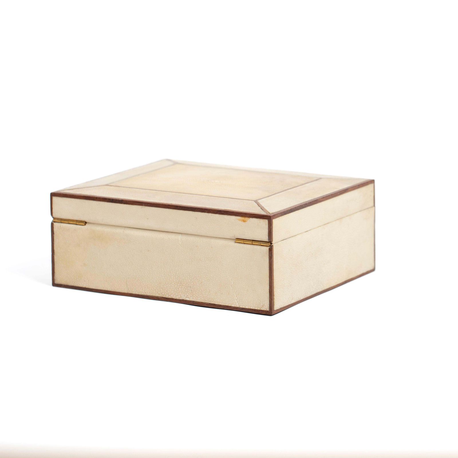 French Art Déco Rectangular Galuchat Leather Box For Cigars Etc. From The 1940s photo 2428.0