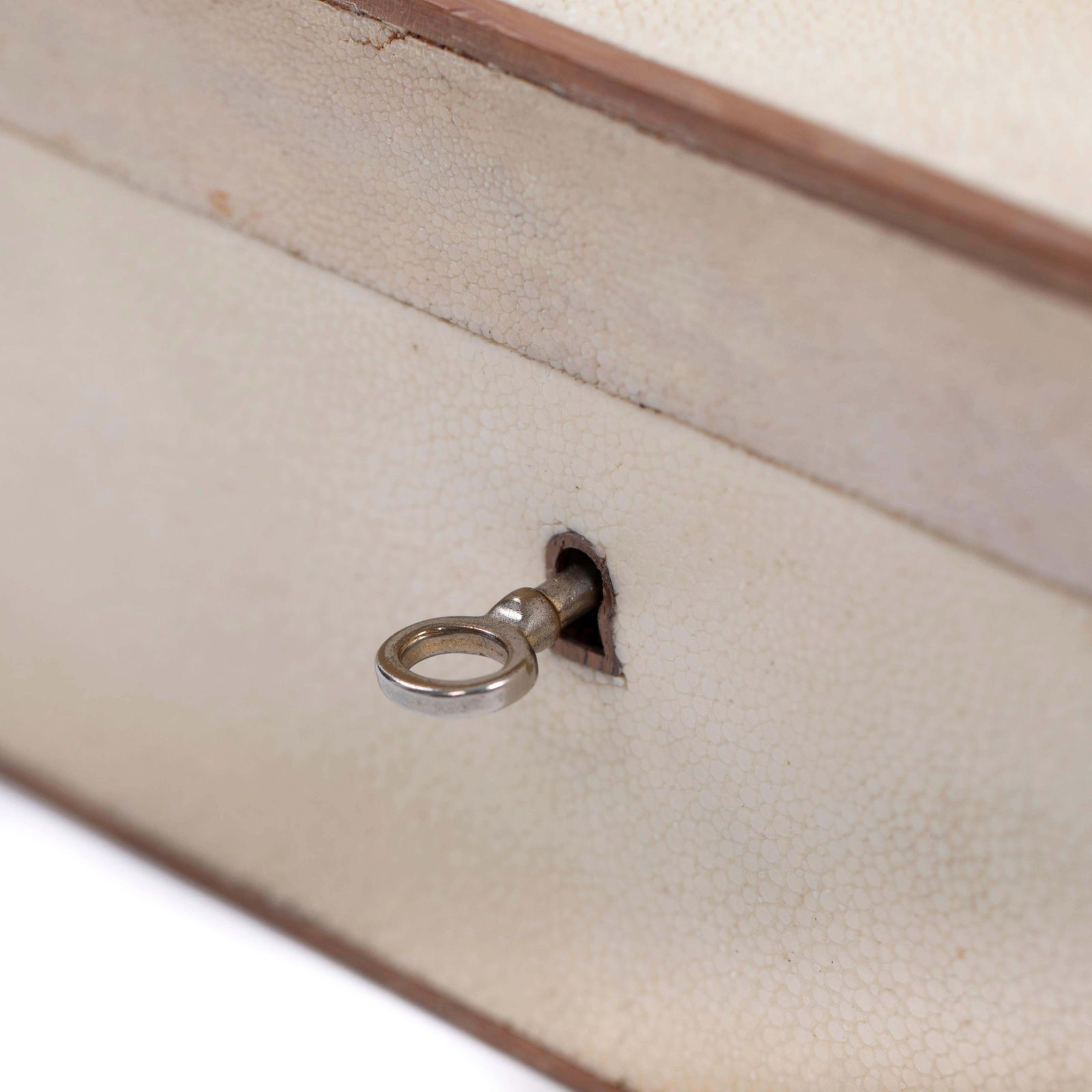 Home Decor French Art Déco Rectangular Galuchat Leather Box For Cigars Etc. From The 1940s photo