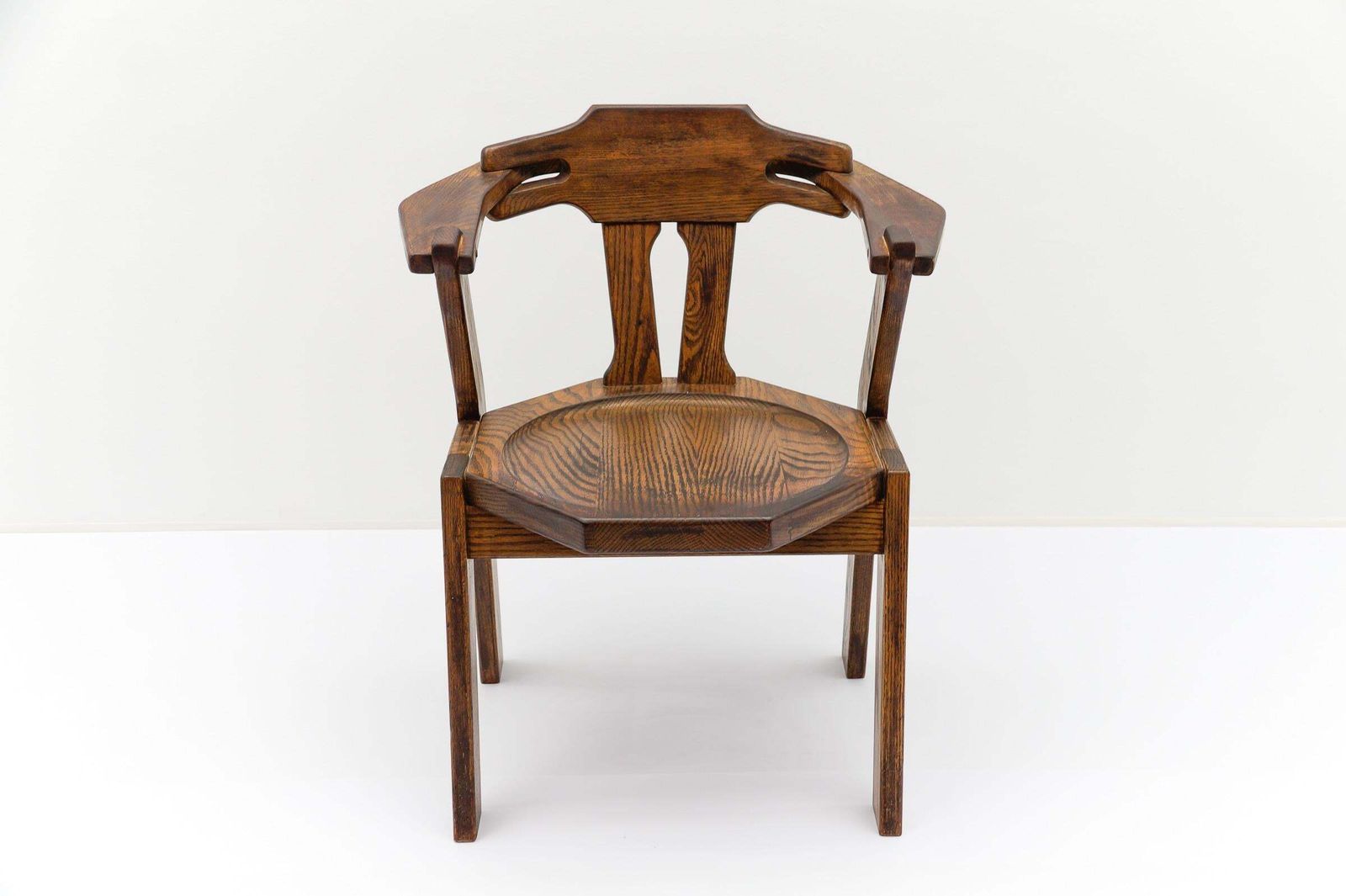 French Provincial Oak Chair, 1960s Mid Century Modern photo Furniture