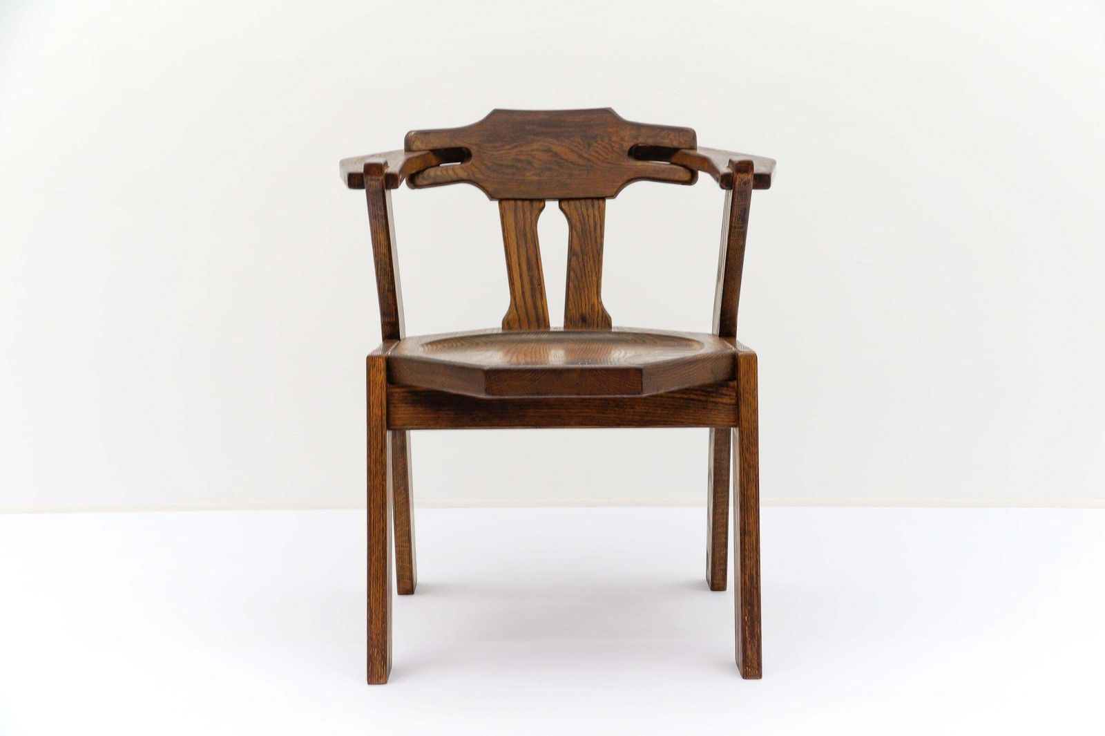French Provincial Oak Chair, 1960s Mid Century Modern photo furniture