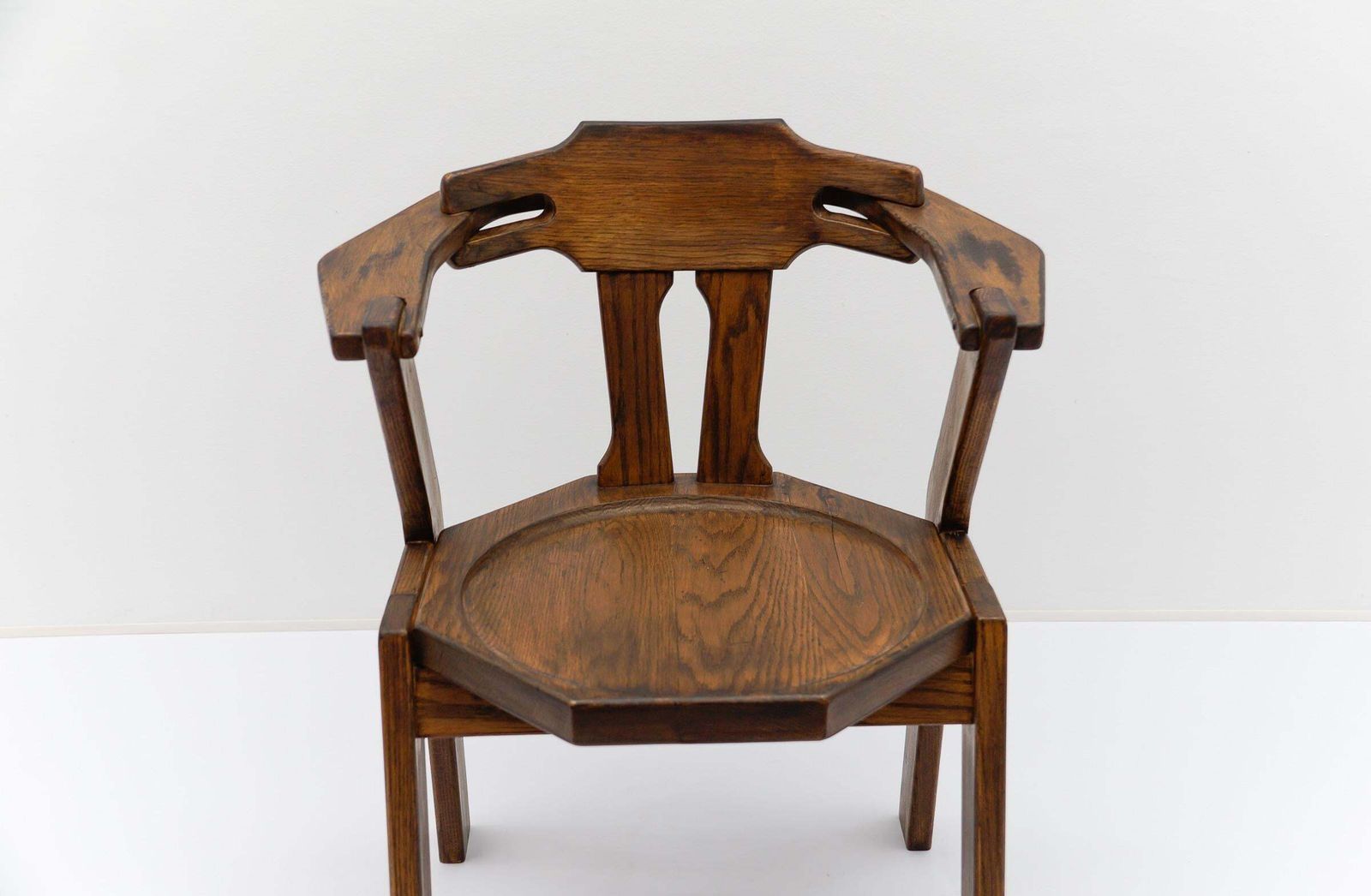 photo vinterior French Provincial Oak Chair, 1960s Mid Century Modern