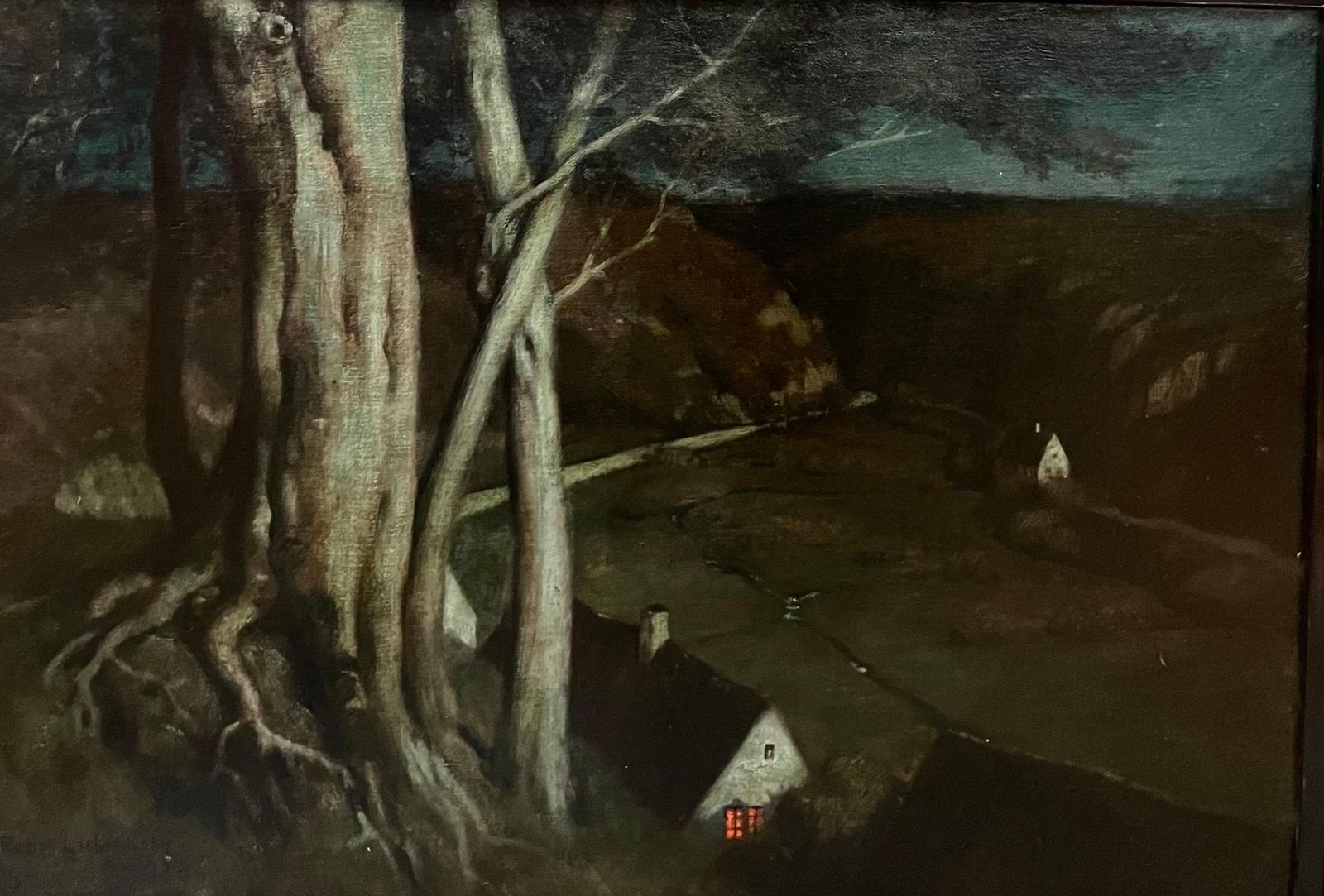 Ernest Liebermannnotte. Vicino Al Bosco Oil Painting, Romantic, Framed, Circa 18991899 photo furniture