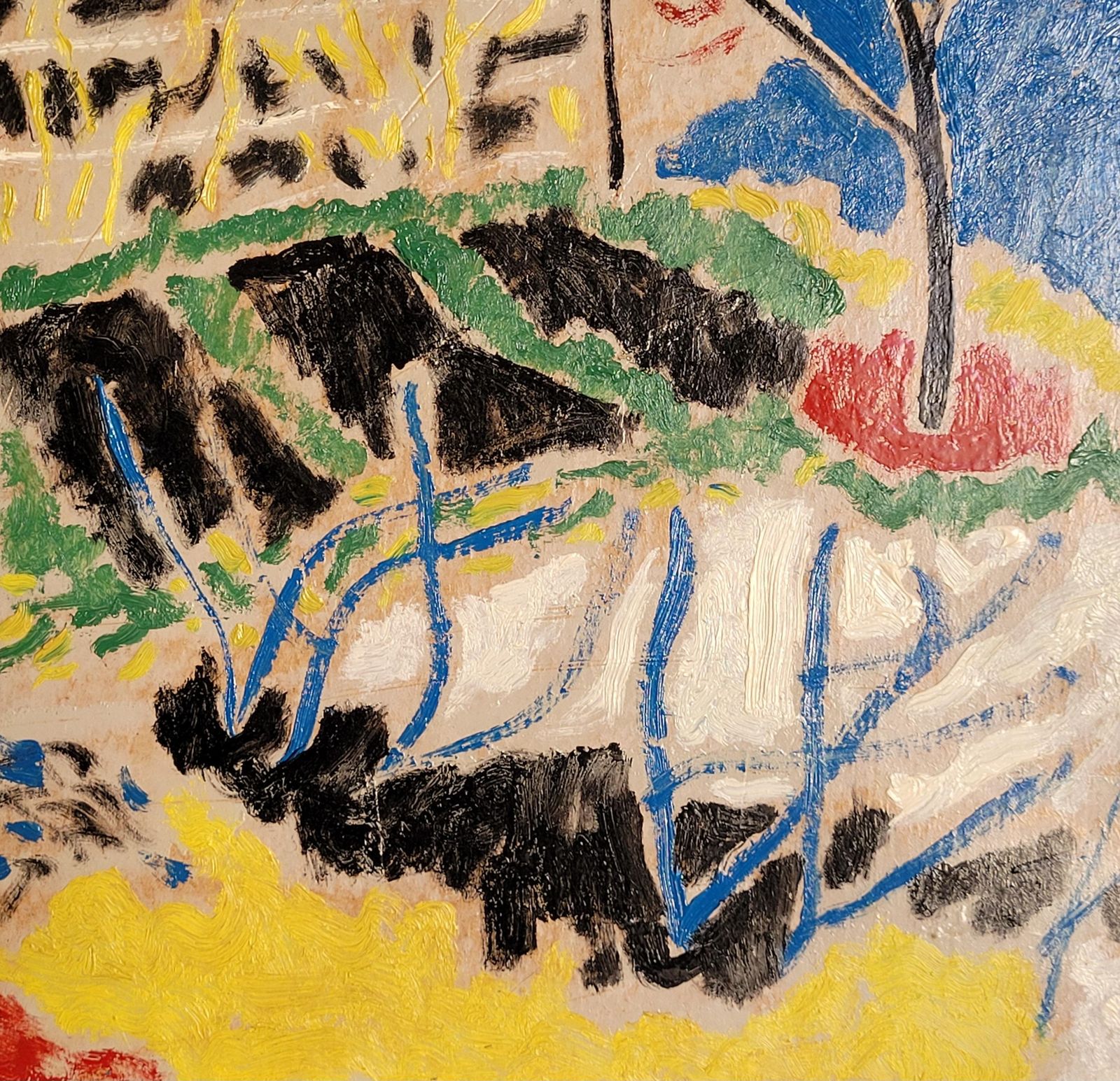 Anatoly Zverevmid Century Colourful Fauvist Inspired Garden And Landscape.1973 photo buy