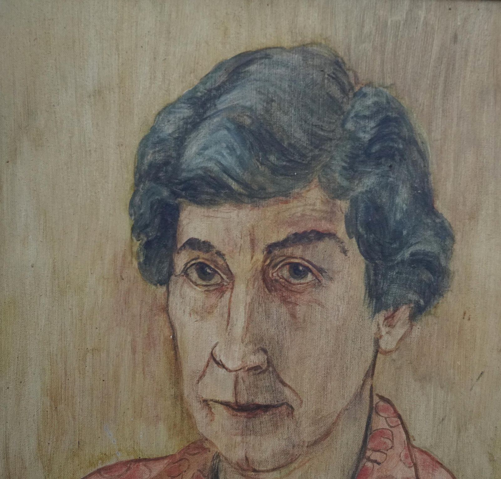 Glyn Morganportrait Of Nellie   Welsh Post Impressionist 1950's Art Oil Painting Exh Label1956 photo vinterior