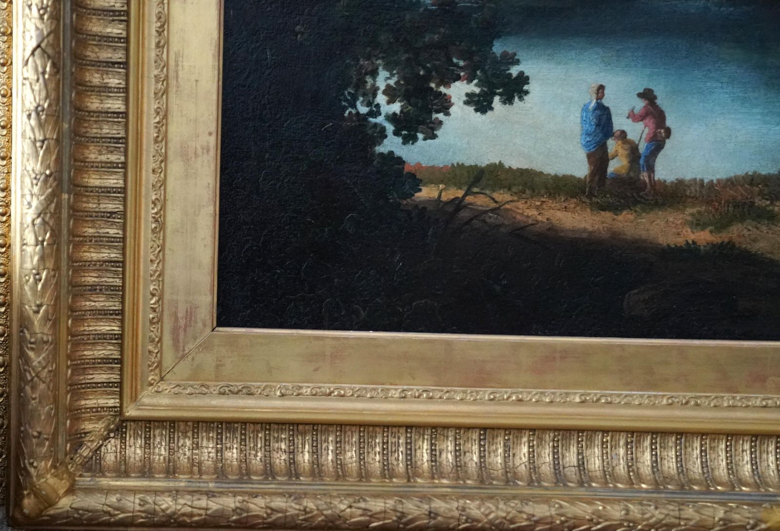 photo vintage Capriccio Tivoli Landscape   British 18th Century Old Master Art Oil Paintingcirca 1770