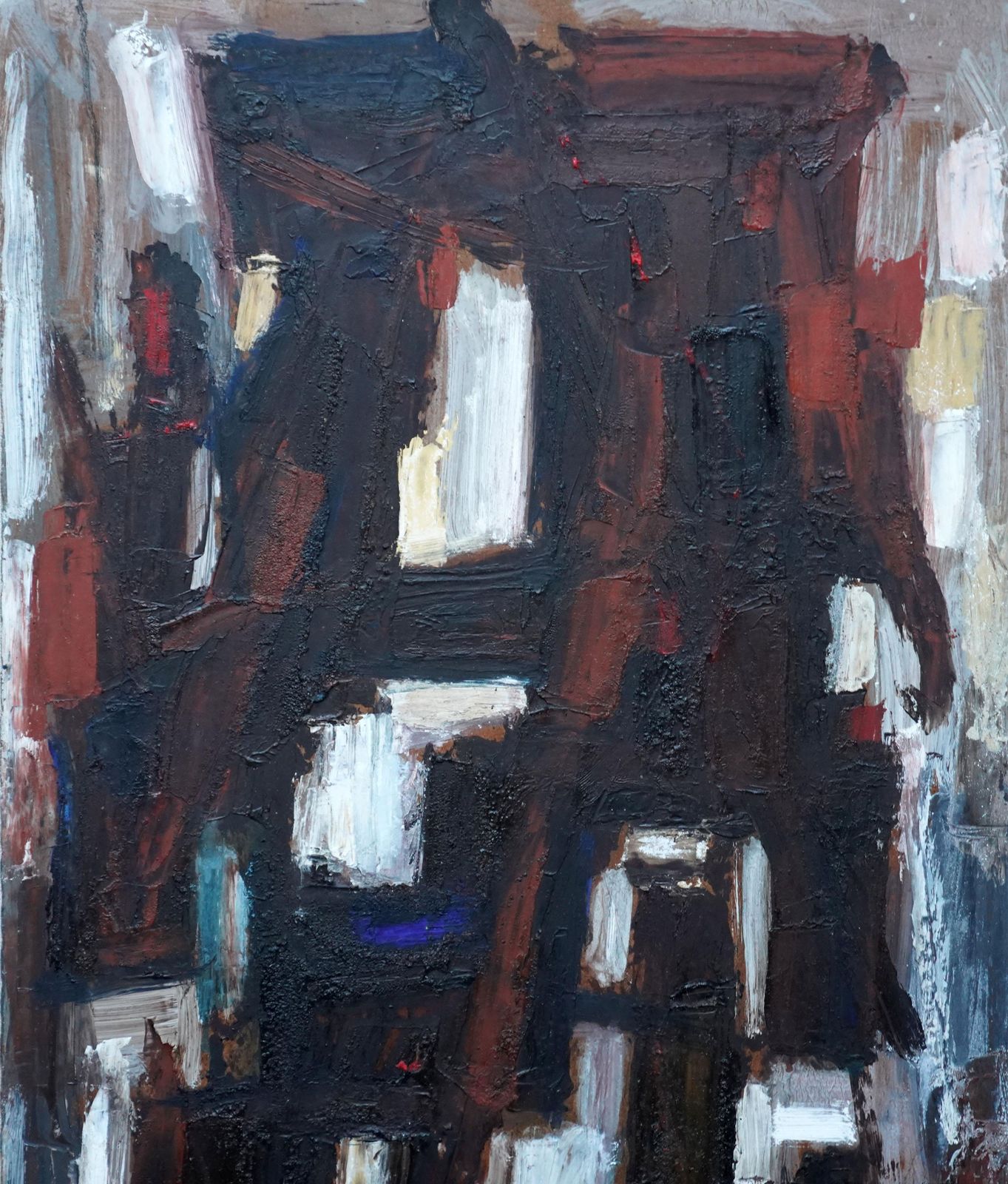 Leo Davyabstract 1955   British Abstract  Oil Painting Slade School Artist1955 photo for sale